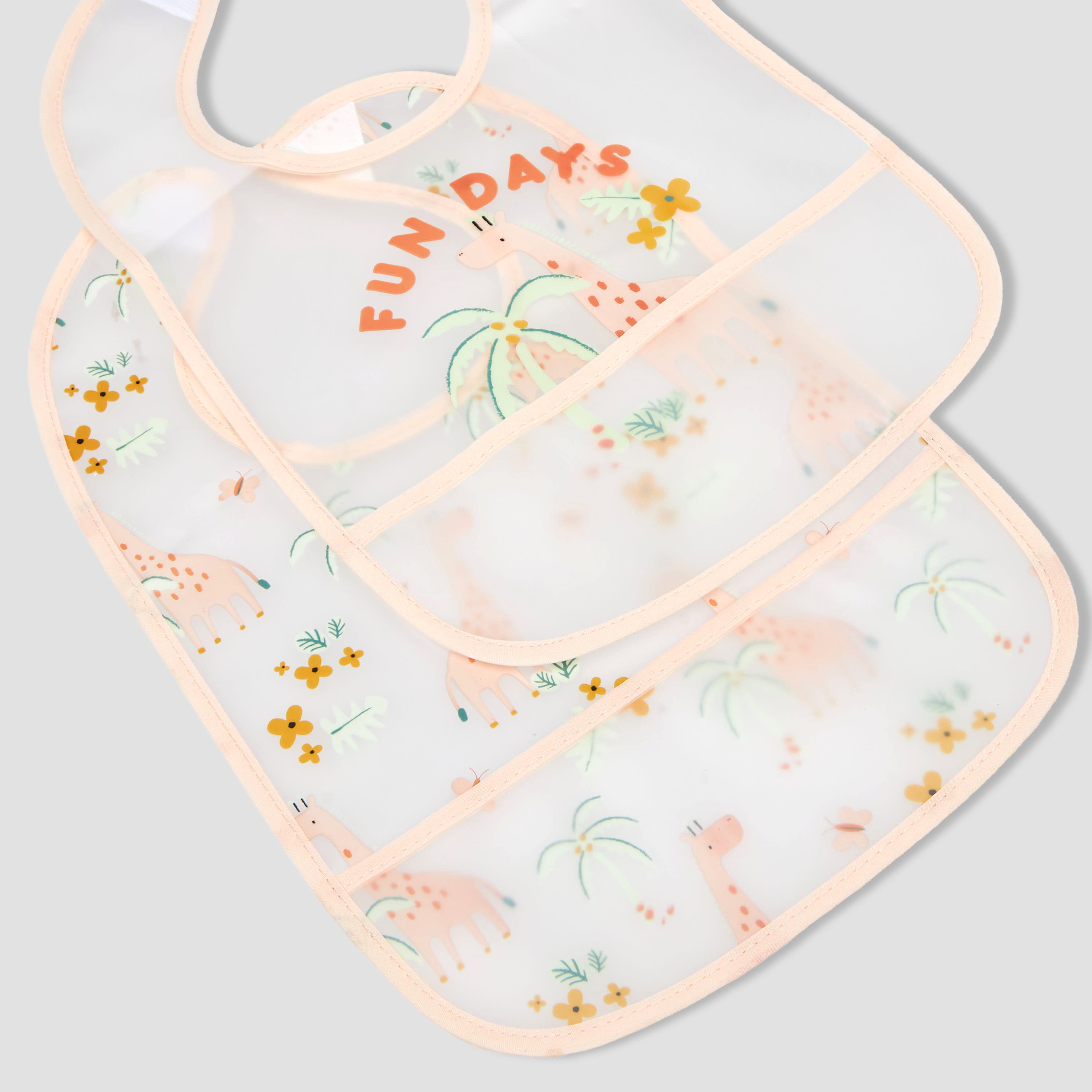 Pack of 2 Juniors Baby Bib with Print-baby-feeding-bibs-image-5