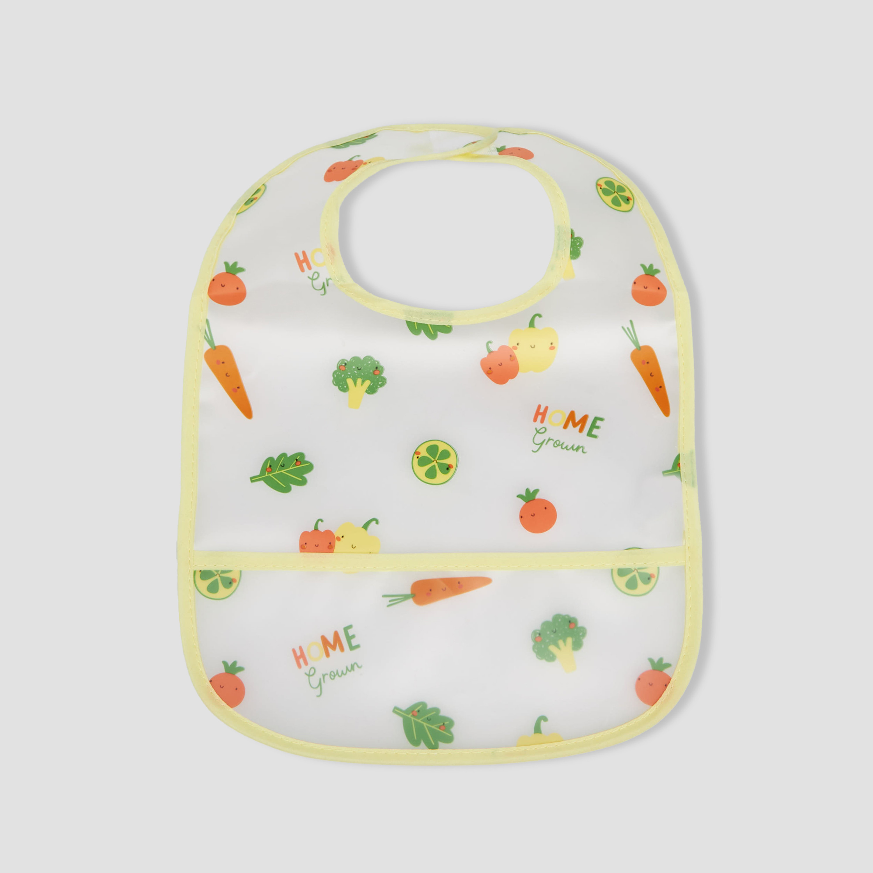 Pack of 2 Juniors Baby Bib with Vegetable Print-baby-feeding-bibs-image-3