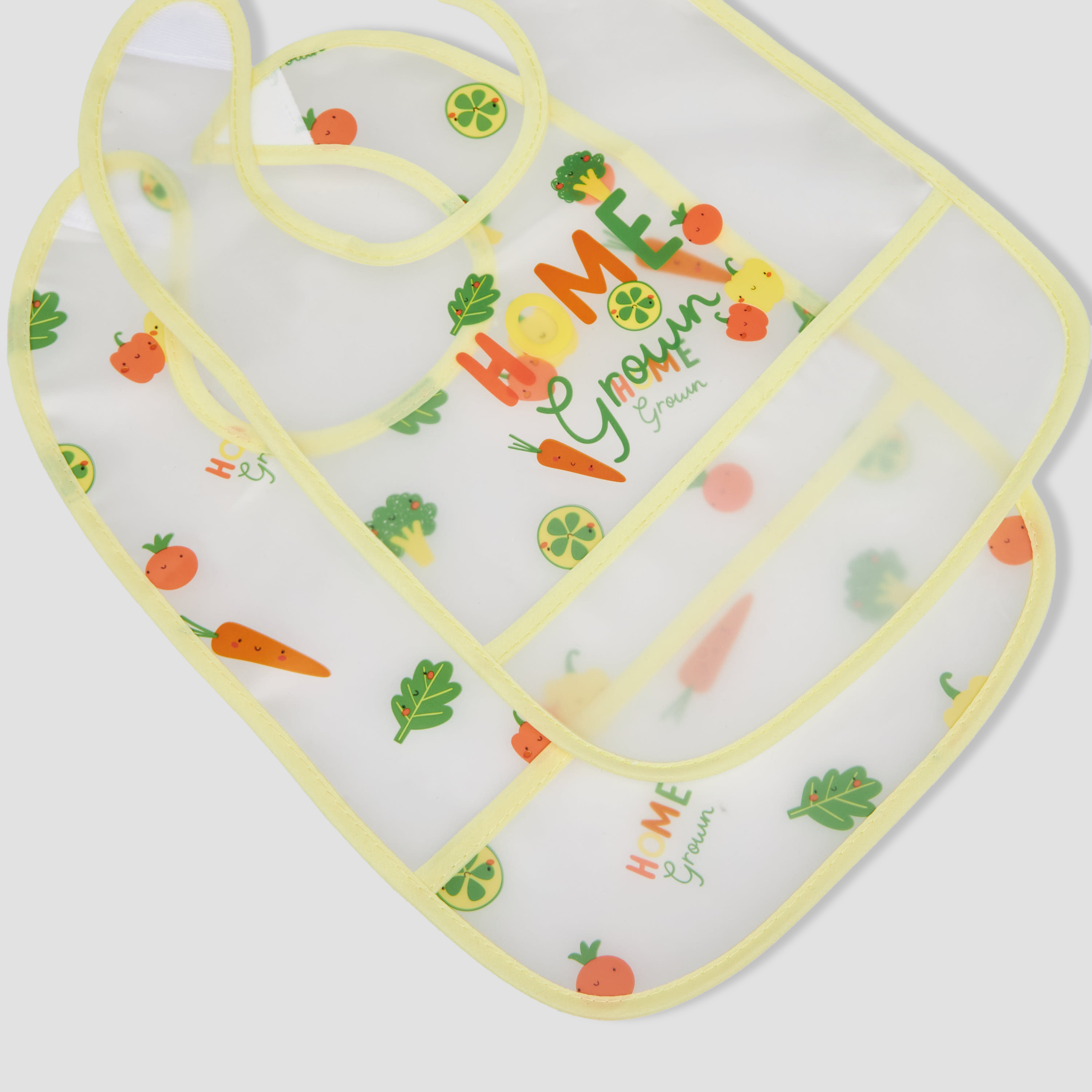 Pack of 2 Juniors Baby Bib with Vegetable Print-baby-feeding-bibs-image-5