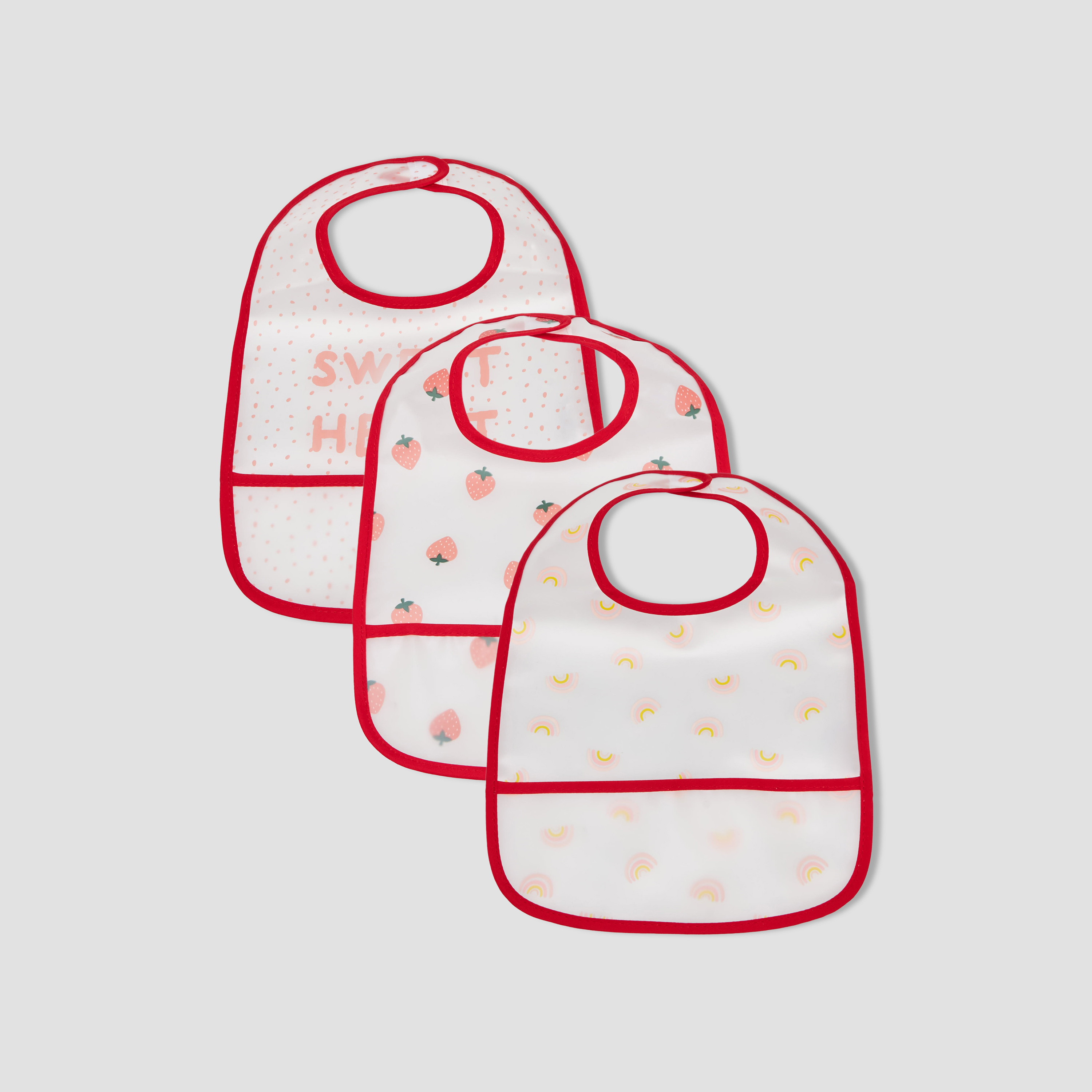 Pack of 3 Juniors Baby Bib with Hook and Loop Closure-baby-feeding-bibs-image-1