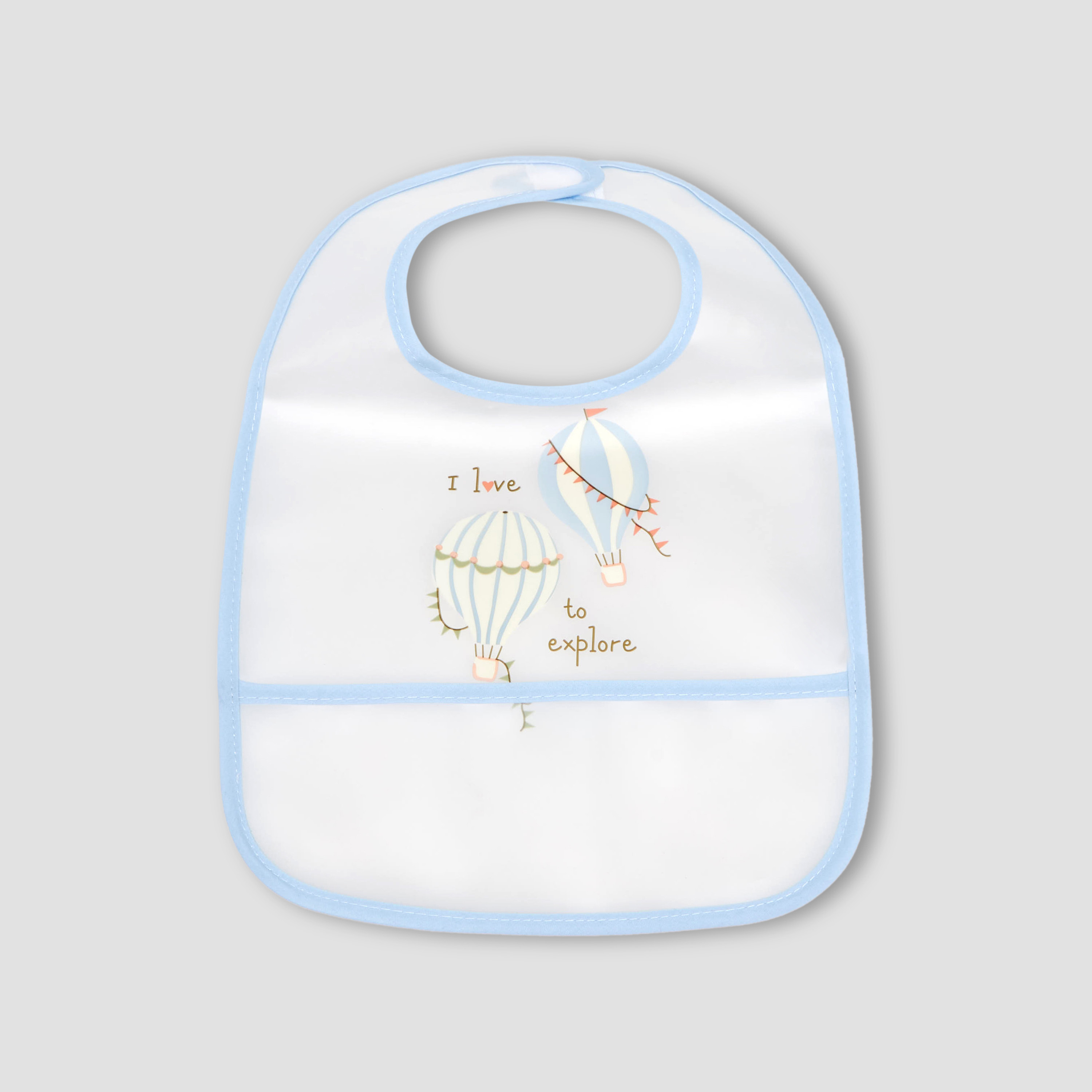 Pack of 3 Juniors Baby Bib with Hook and Loop Closure-baby-feeding-bibs-image-4
