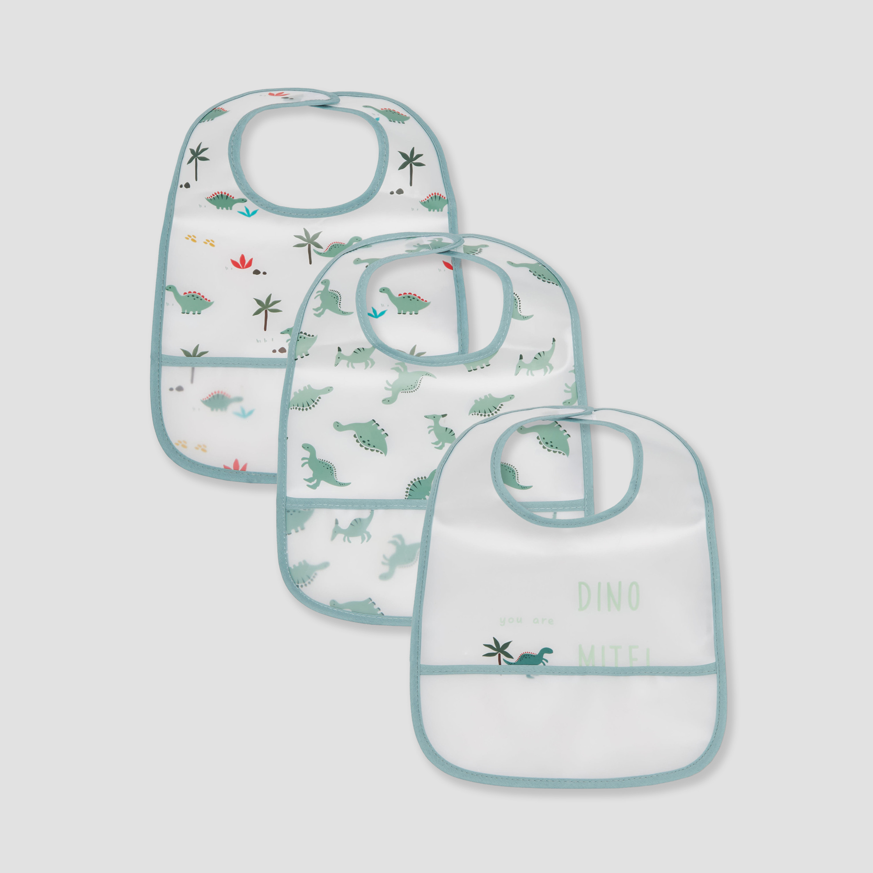 Pack of 3 Juniors Baby Bib with Hook and Loop Closure-baby-feeding-bibs-image-1