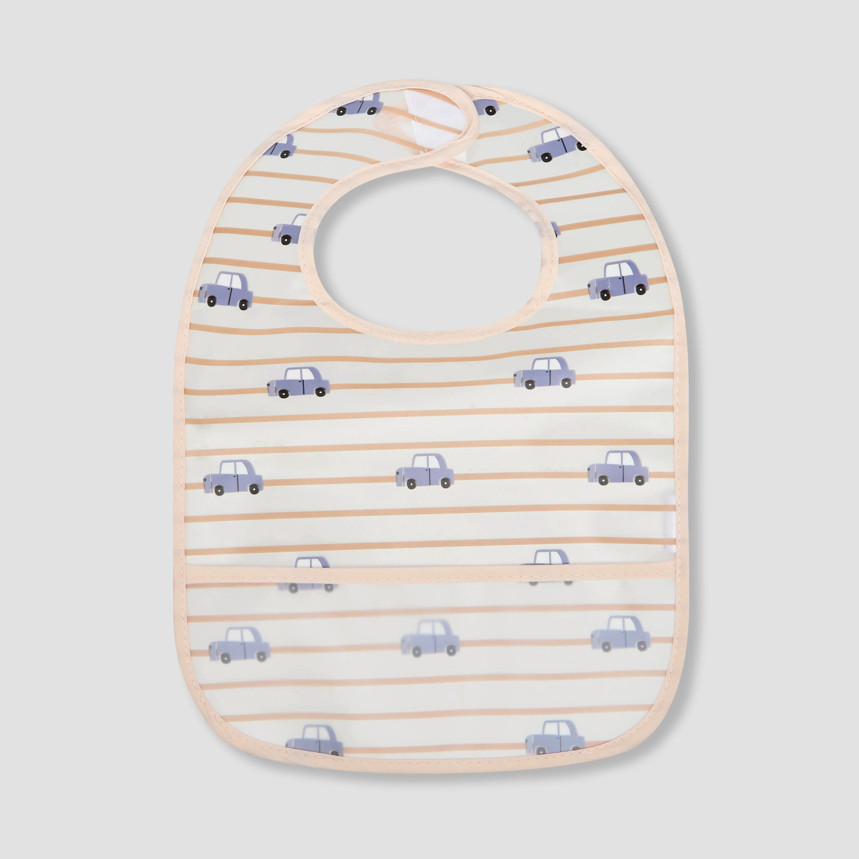 Pack of 3 Juniors Baby Bib with Vehicle Print-baby-feeding-bibs-image-4