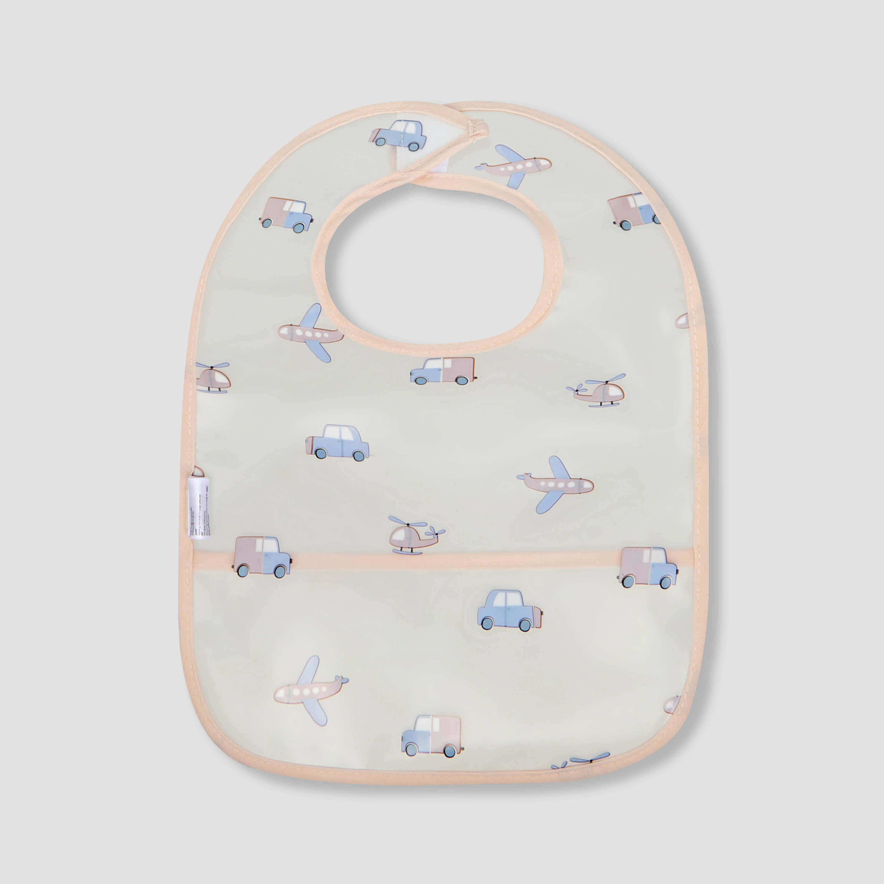 Pack of 3 Juniors Baby Bib with Vehicle Print-baby-feeding-bibs-image-5