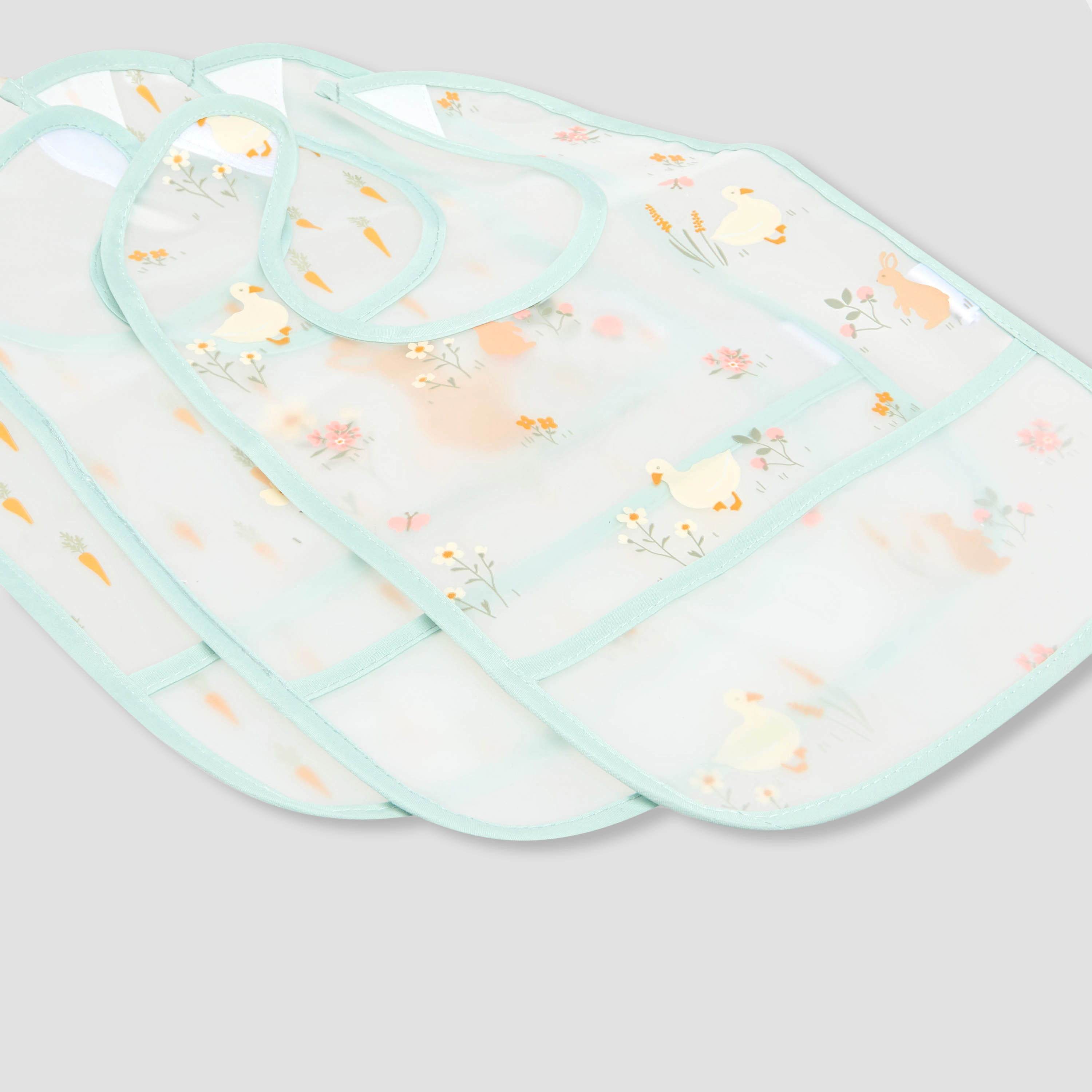 Pack of 3 Juniors Baby Bib with Hook and Loop Closure-baby-feeding-bibs-image-6