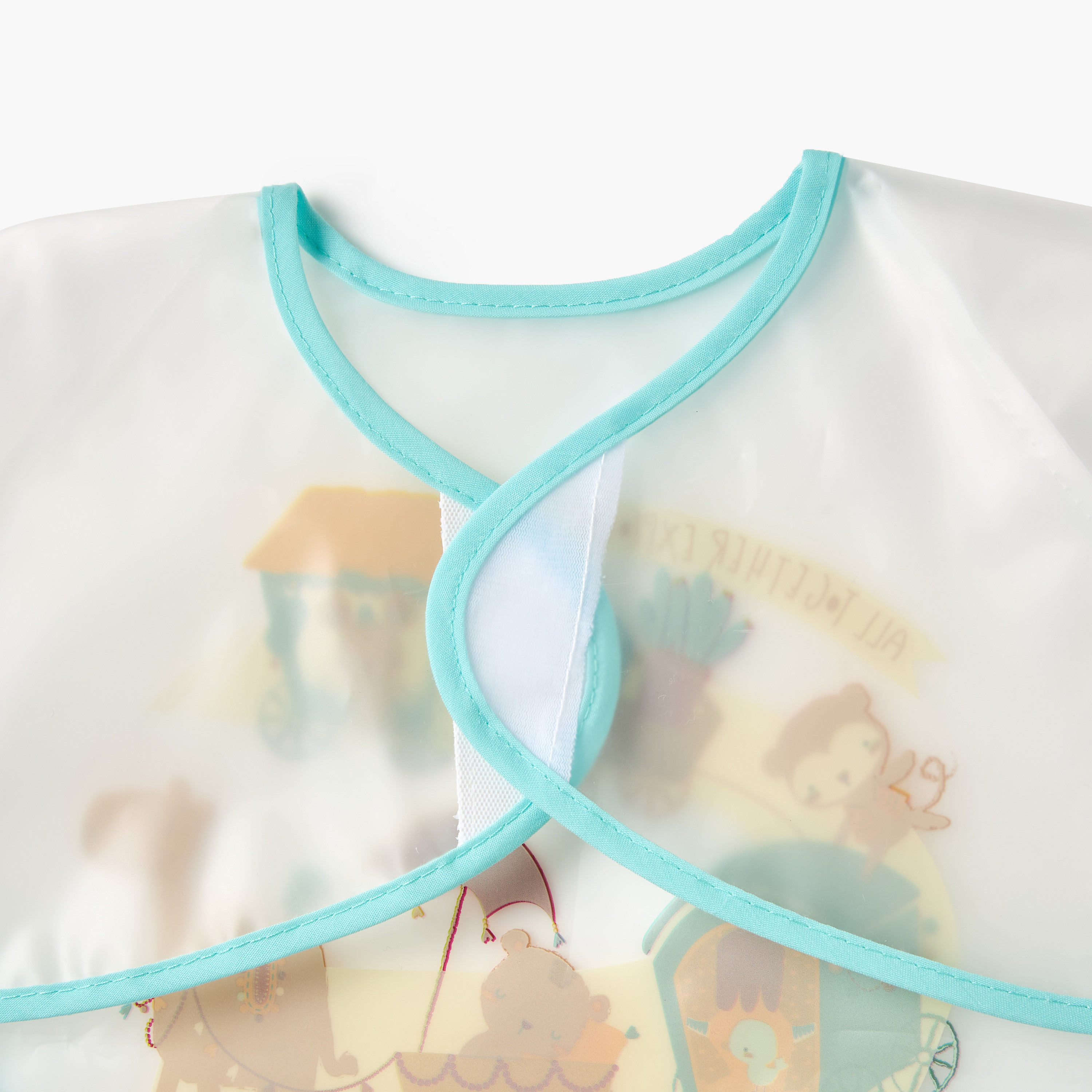 مريلة بأكمام طويلة وطبعات حيوانات من جونيورز-baby-feeding-bibs-image-4