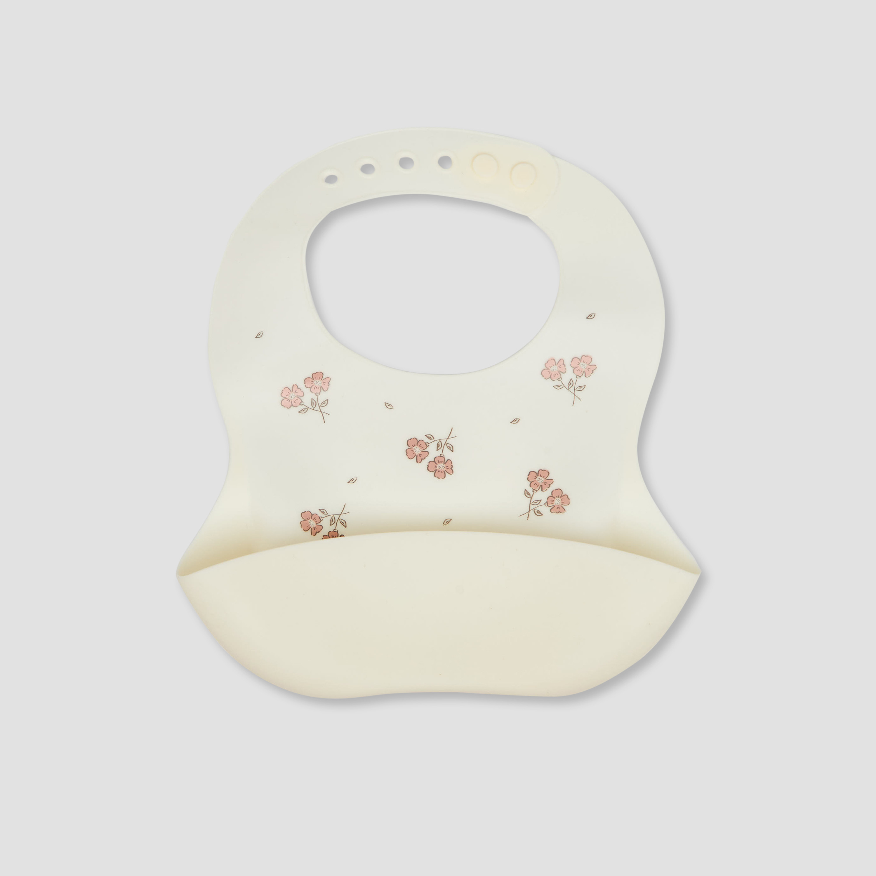 مريلة أطفال بطبعات زهور طقم من قطعتين من جونيورز-baby-feeding-bibs-image-2