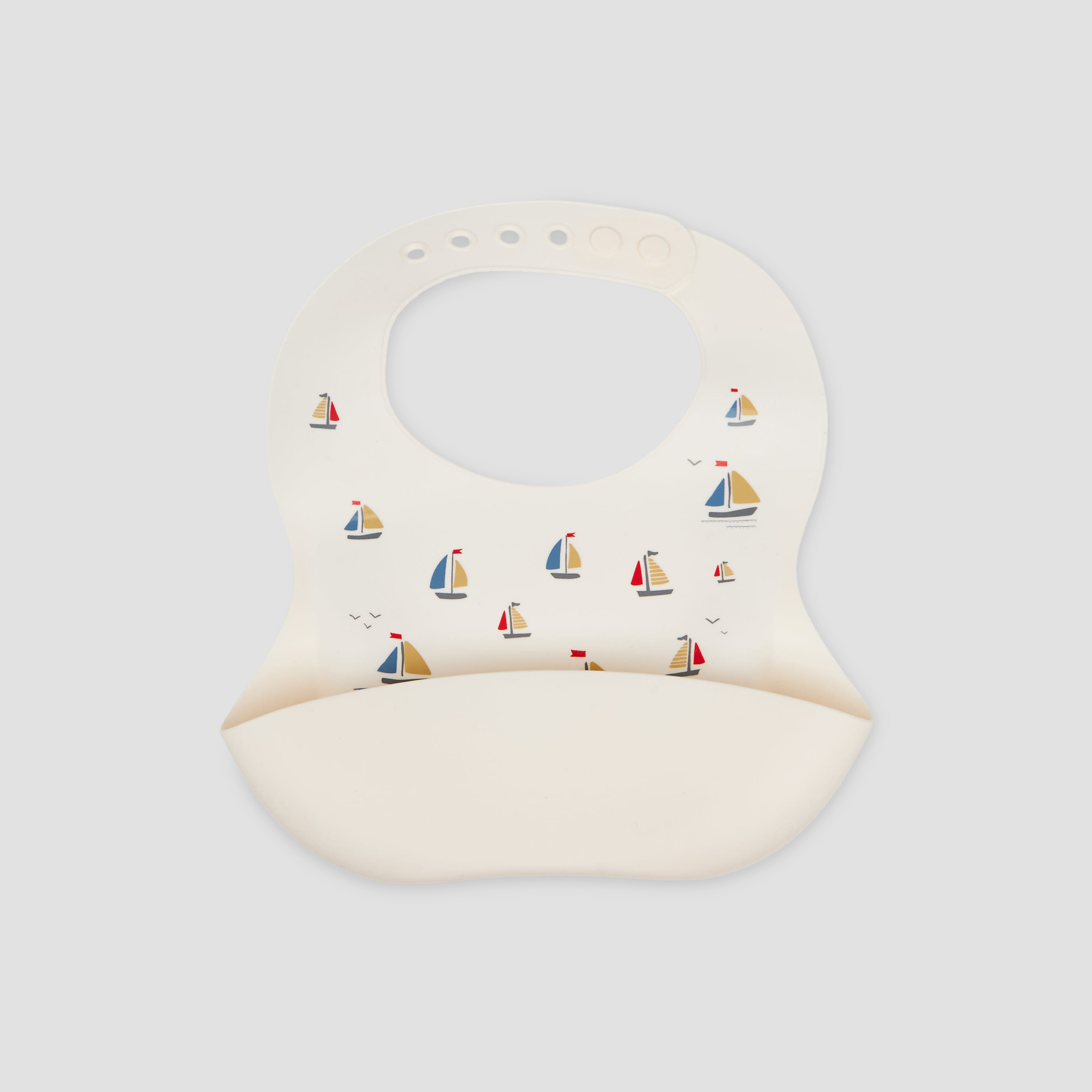 Pack of 2 Juniors Baby Bib with Sailboat Print-baby-feeding-bibs-image-2