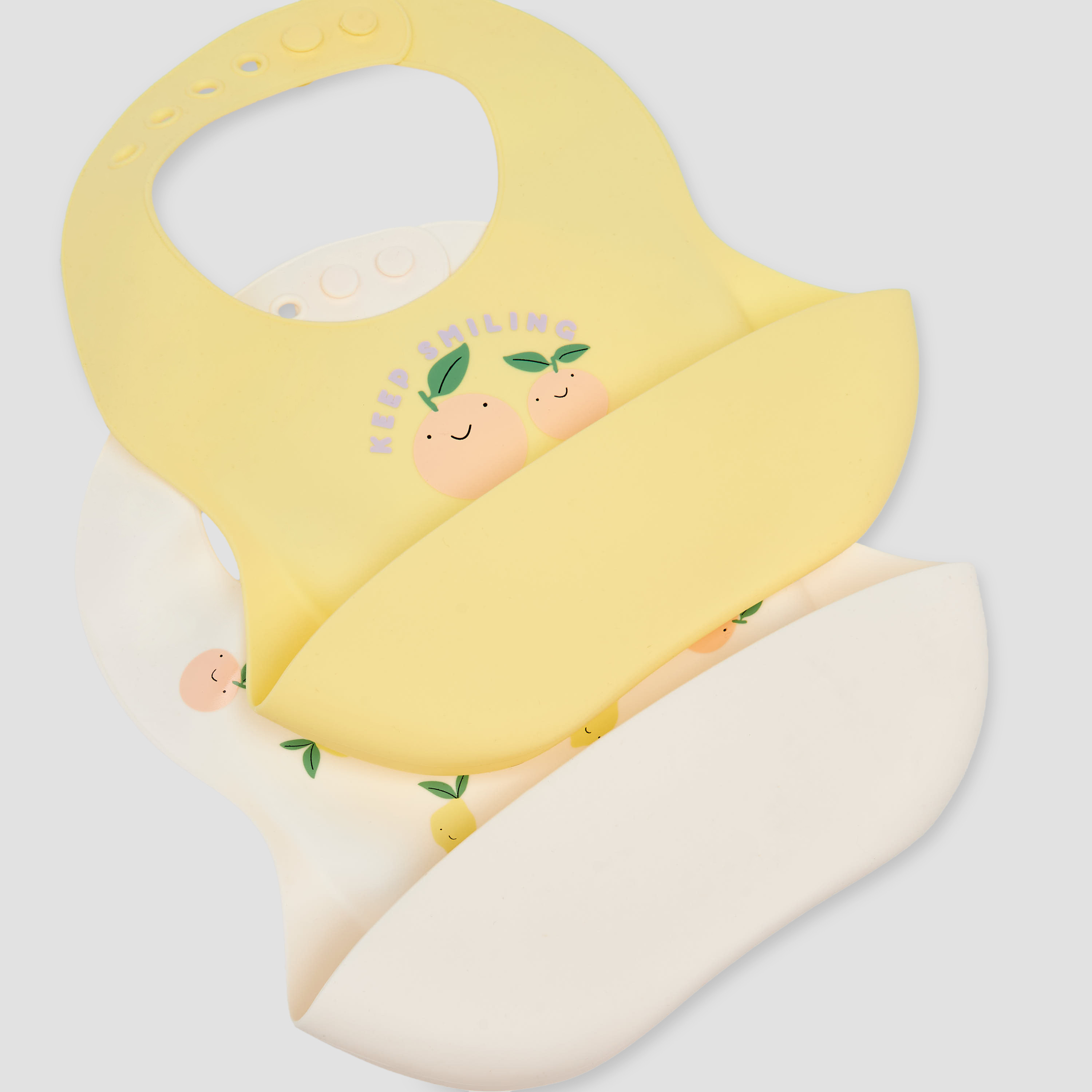Pack of 2 Juniors Baby Bib with Fruit Print-baby-feeding-bibs-image-5