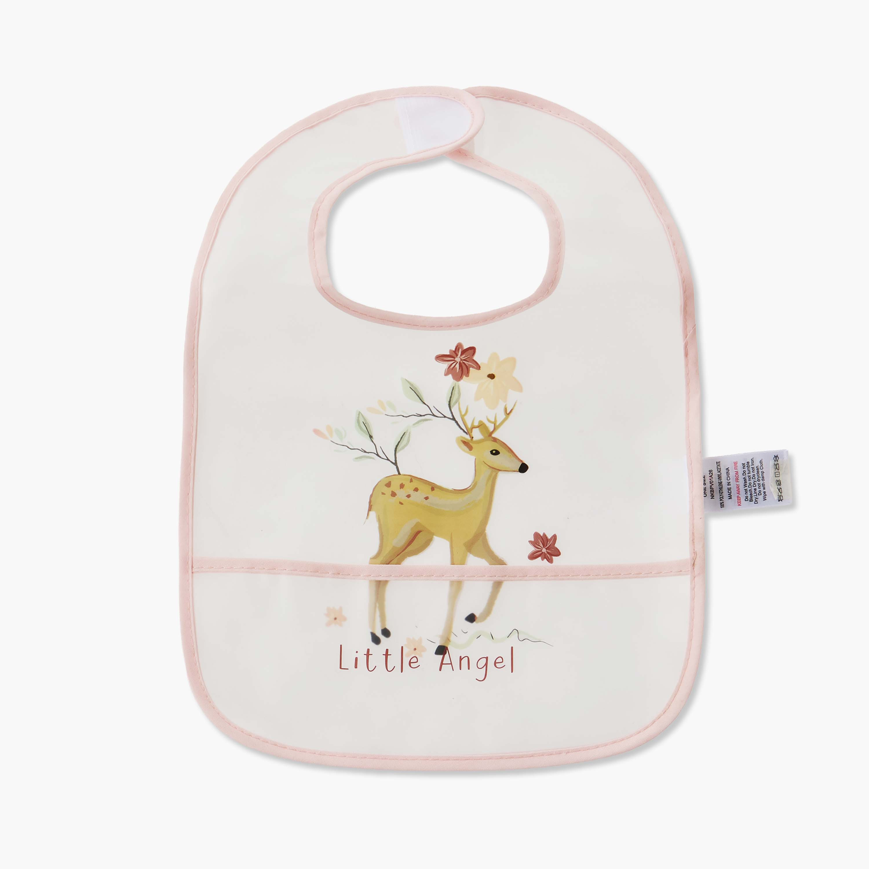 Pack of 3 Juniors Baby Bib with Deer Print-baby-feeding-bibs-image-2