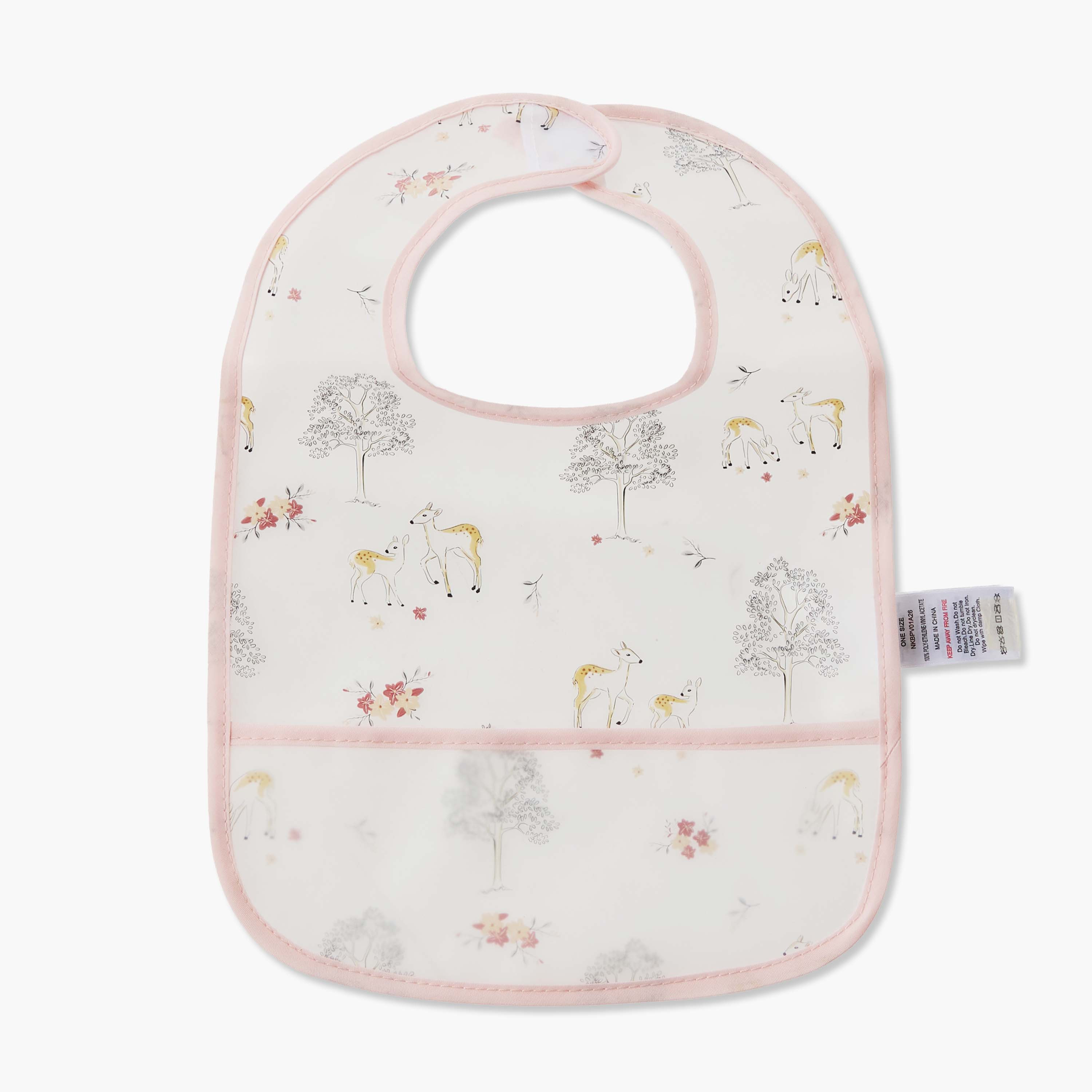 Pack of 3 Juniors Baby Bib with Deer Print-baby-feeding-bibs-image-3