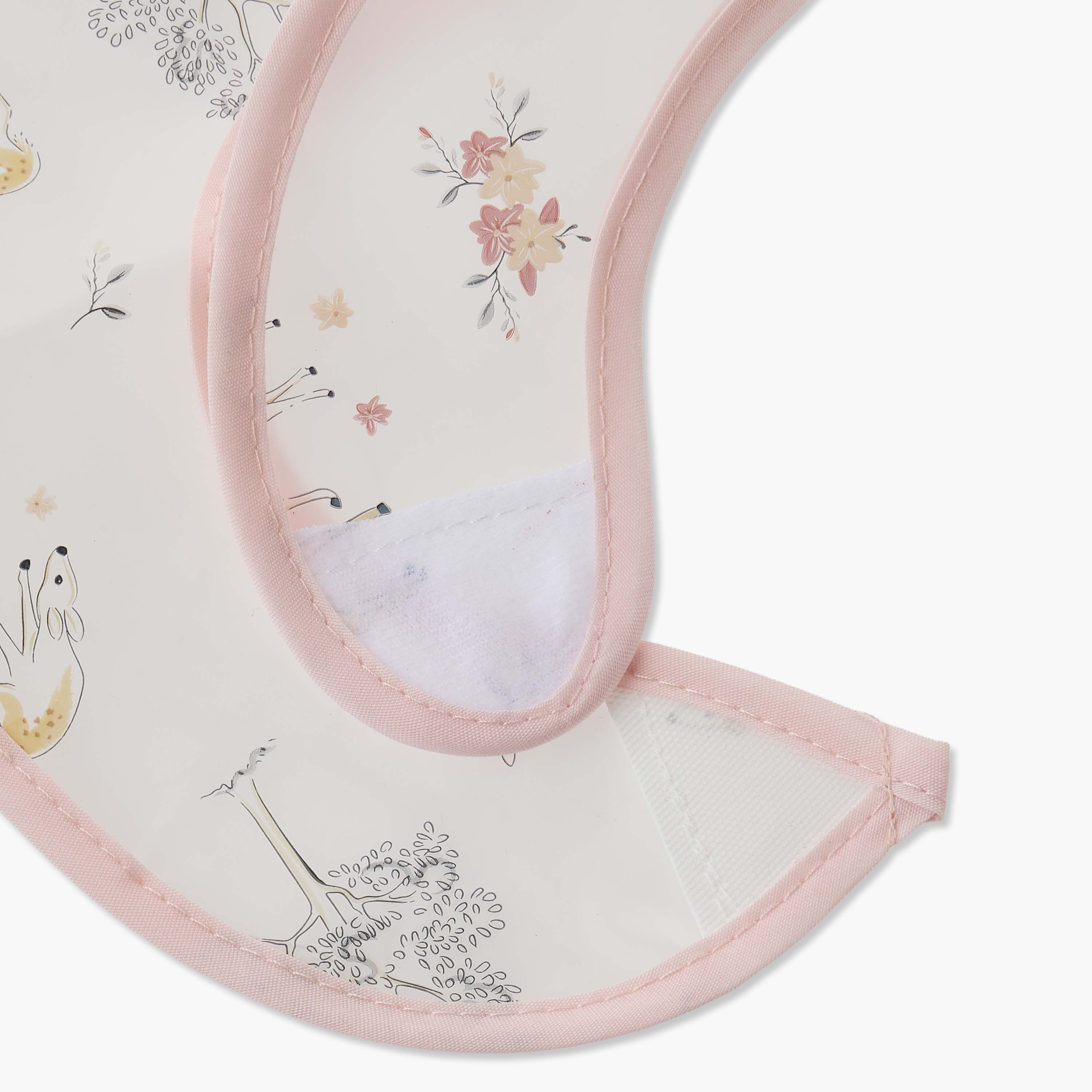 Pack of 3 Juniors Baby Bib with Deer Print-baby-feeding-bibs-image-7