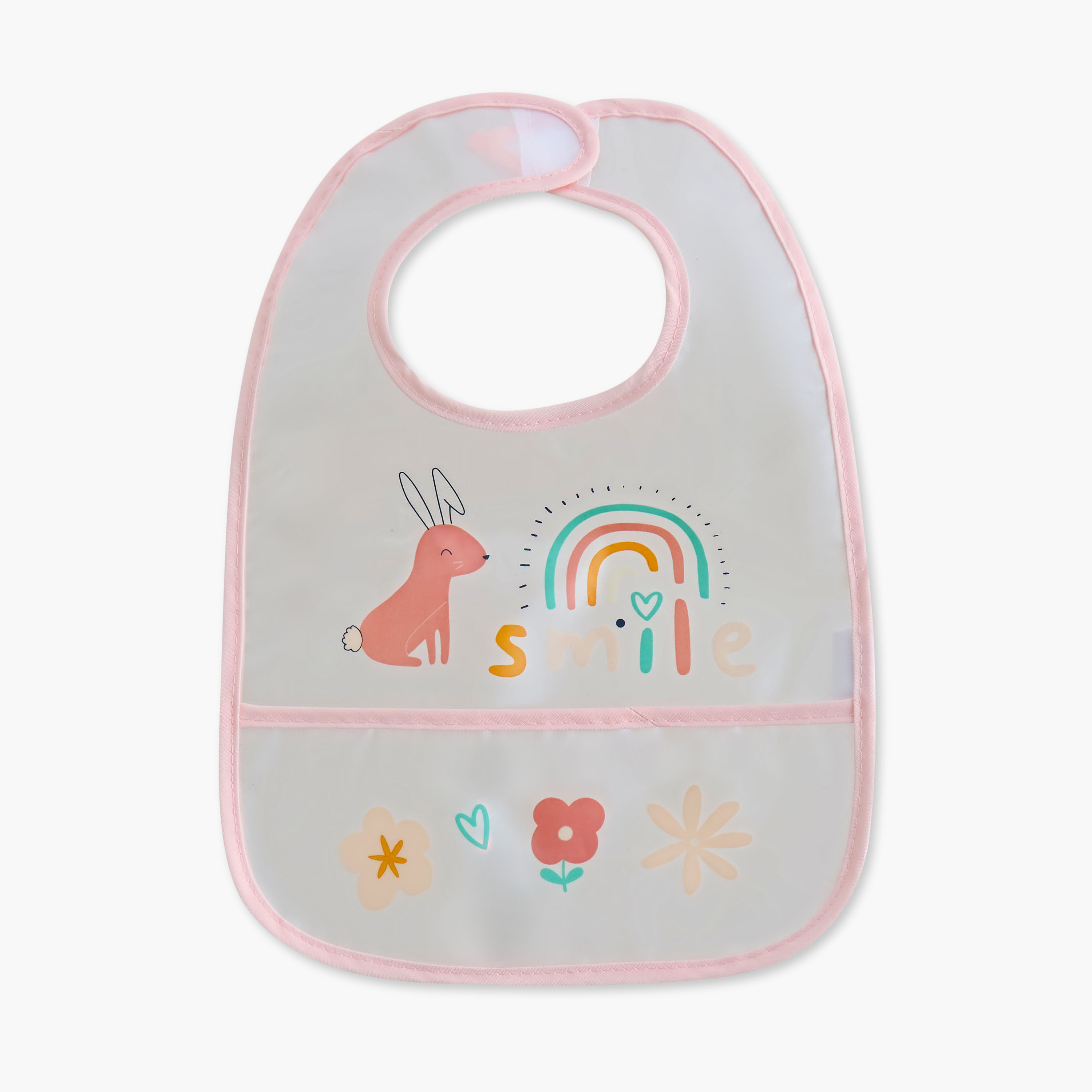 Juniors Printed Peva Bib with Hook and Loop Closure - Set of 2-baby-feeding-bibs-image-2