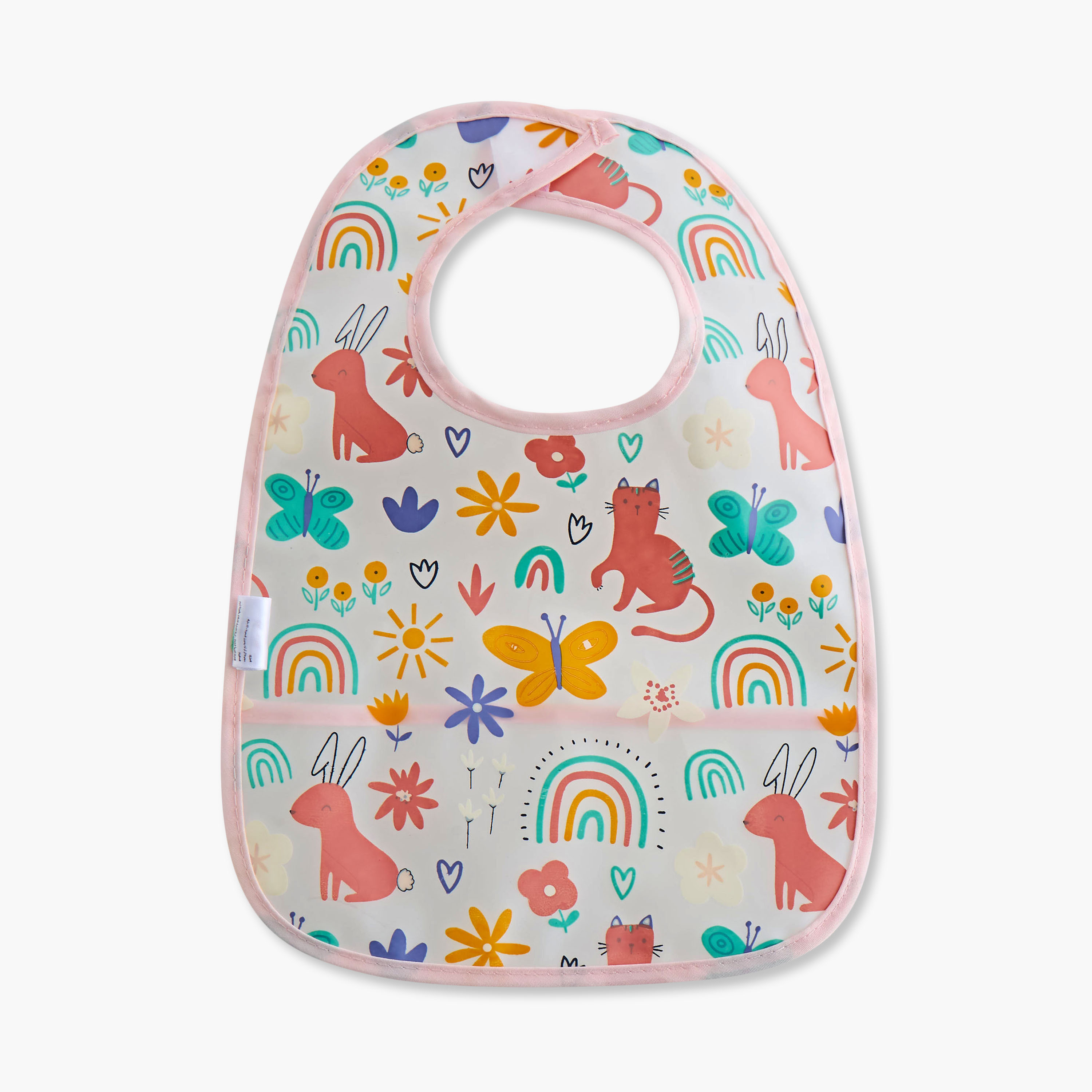 Juniors Printed Peva Bib with Hook and Loop Closure - Set of 2-baby-feeding-bibs-image-4