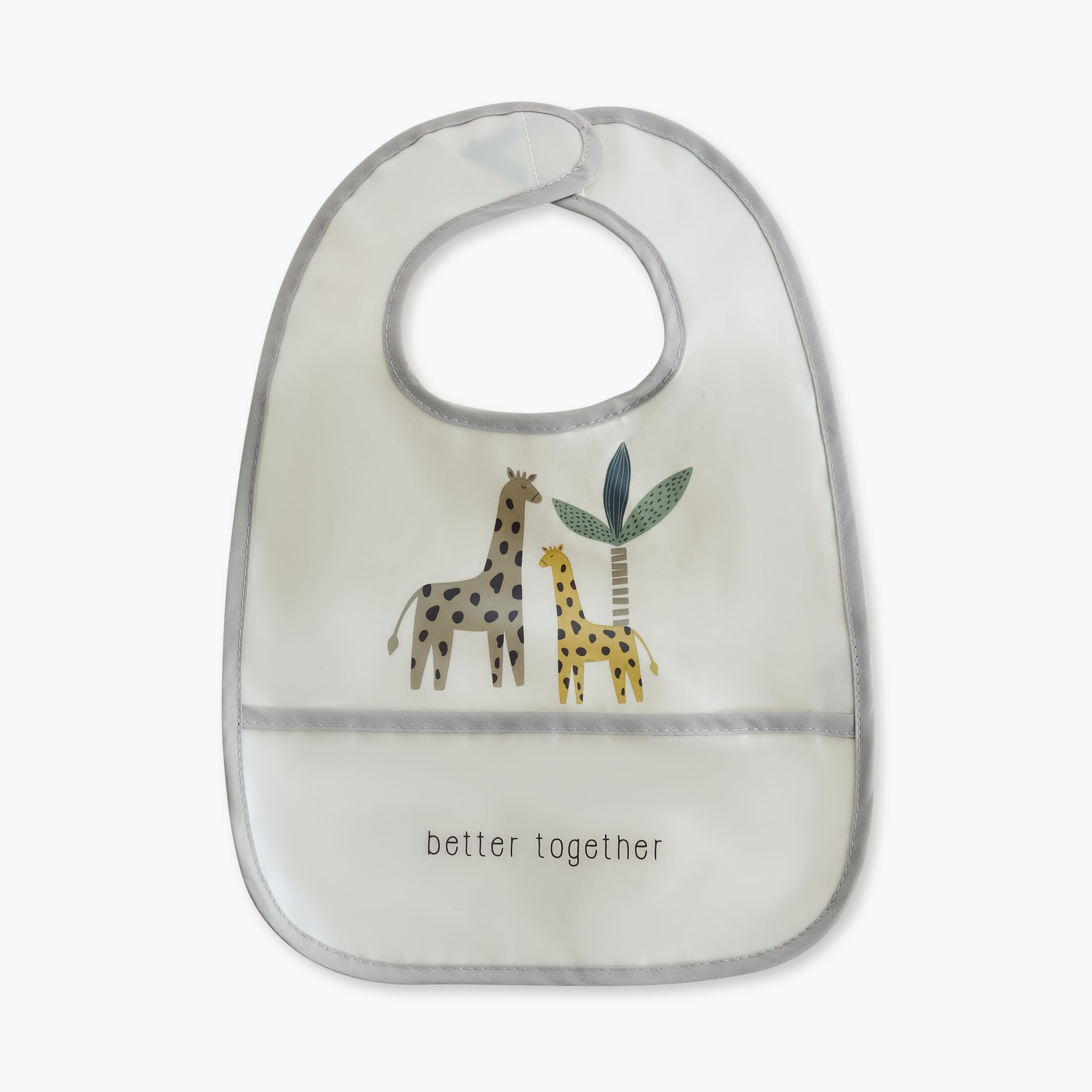 Juniors Printed Peva Bib with Hook and Loop Closure - Set of 3-baby-feeding-bibs-image-2