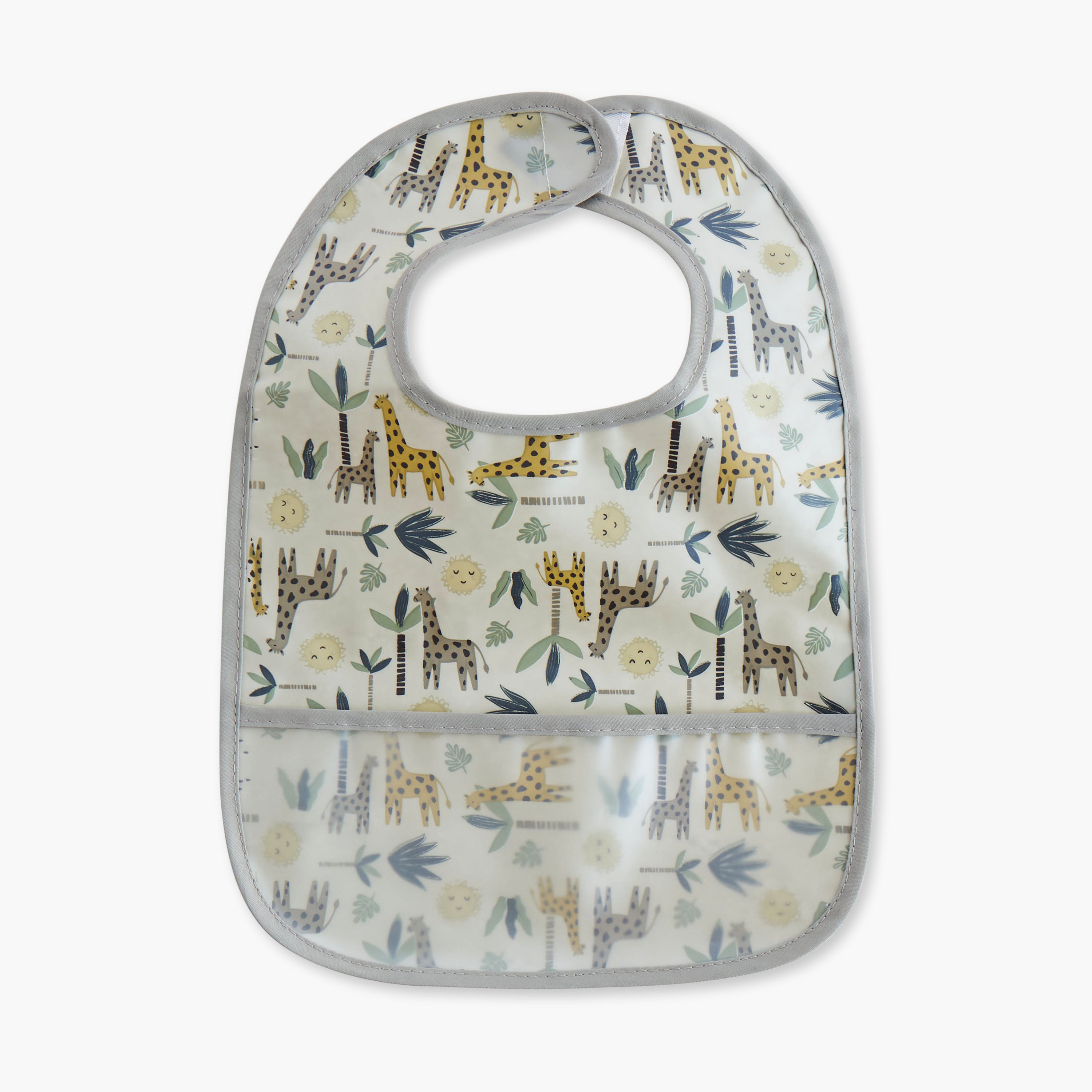 Juniors Printed Peva Bib with Hook and Loop Closure - Set of 3-baby-feeding-bibs-image-4