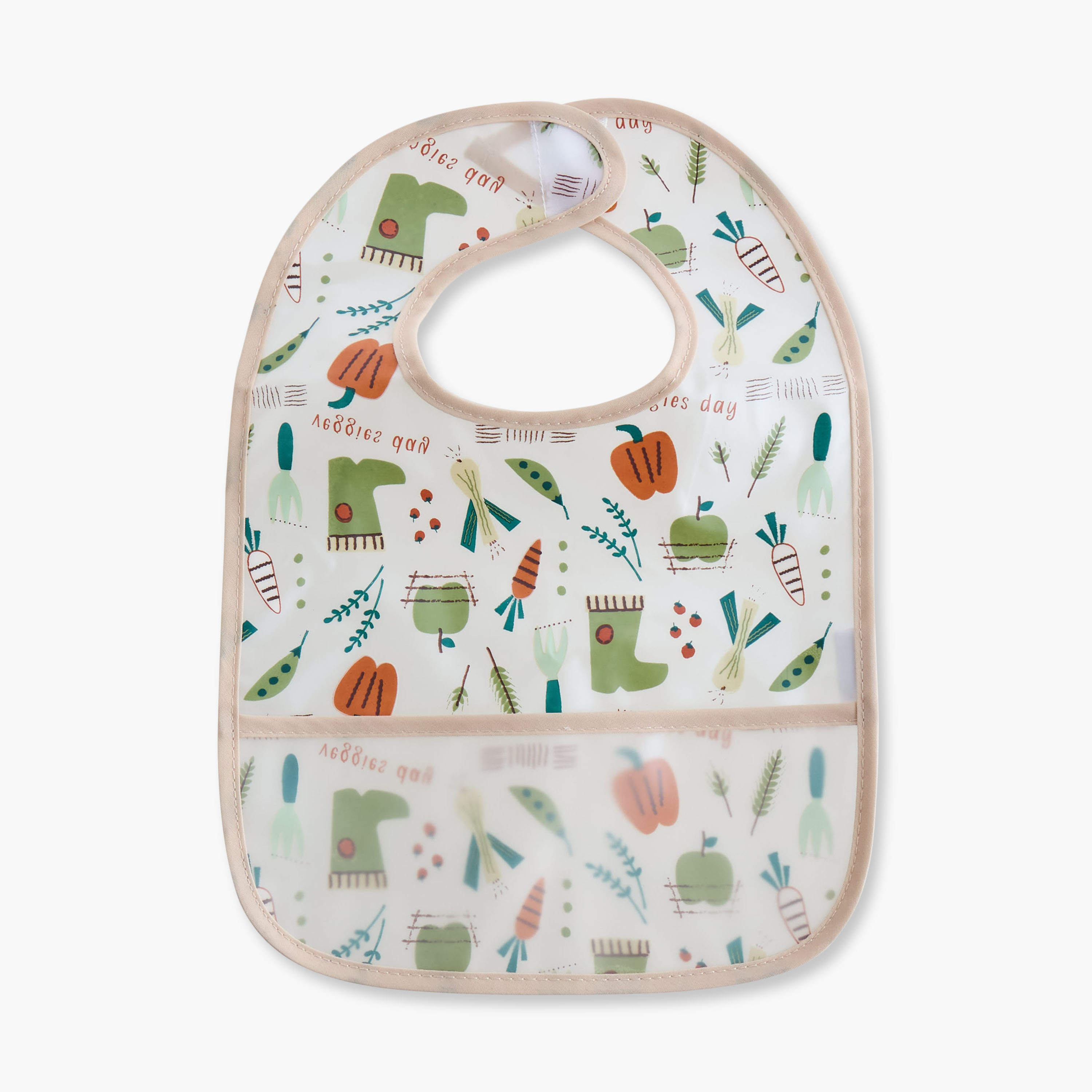 Juniors Printed Peva Bib with Hook and Loop Closure - Set of 3-baby-feeding-bibs-image-4