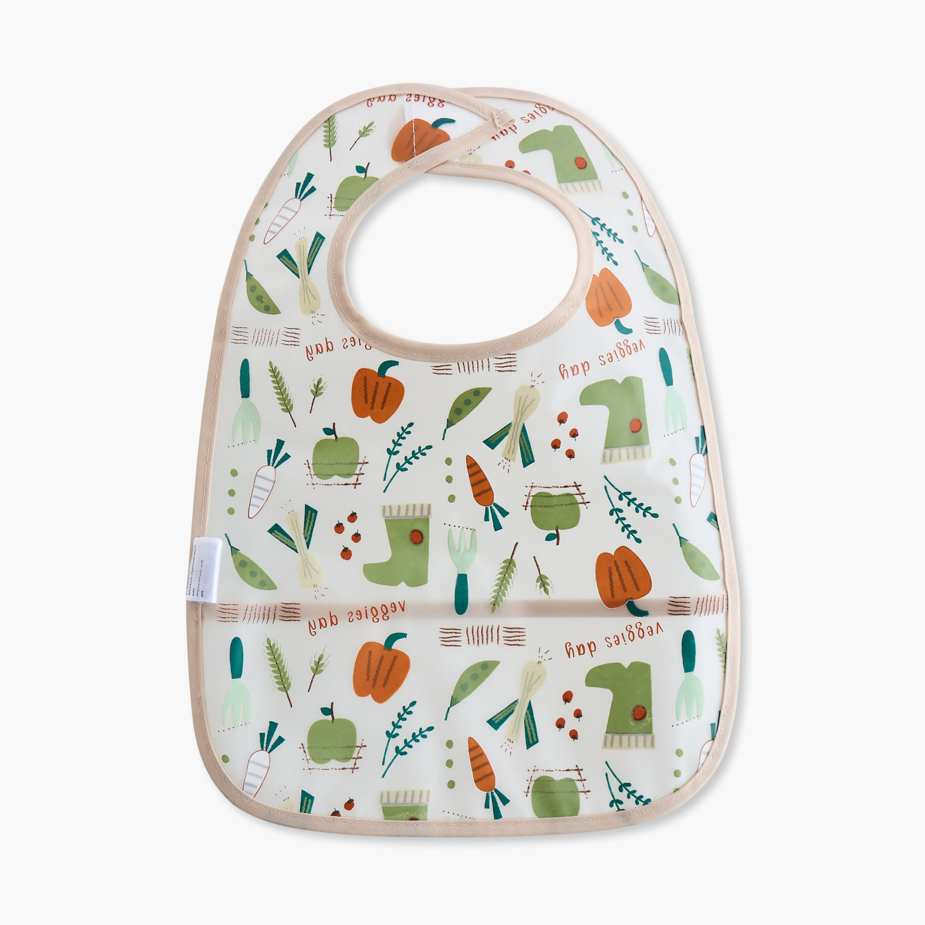 Juniors Printed Peva Bib with Hook and Loop Closure - Set of 3-baby-feeding-bibs-image-5
