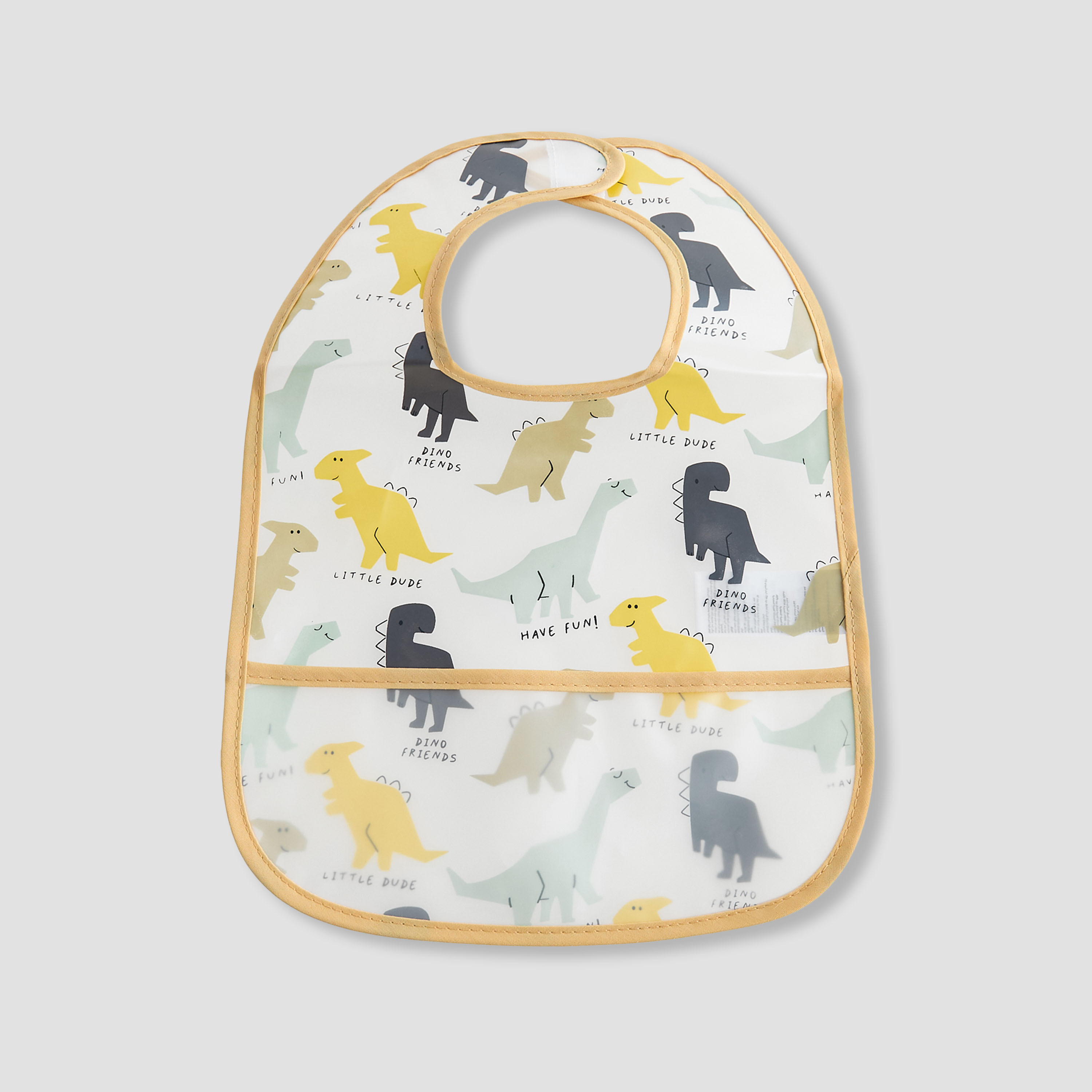 Juniors Dinosaur Print Bib - Set of 2-baby-feeding-bibs-image-2