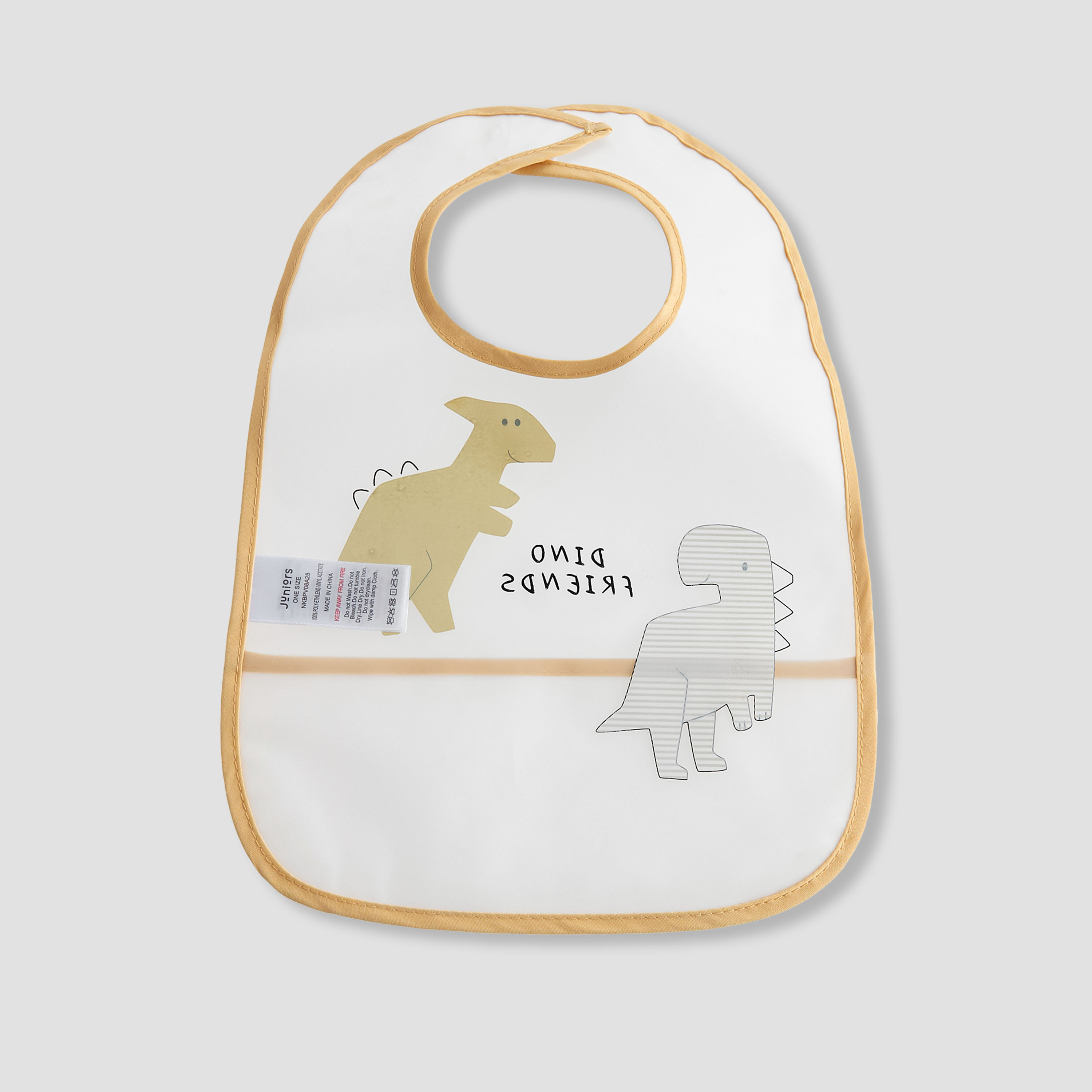 Juniors Dinosaur Print Bib - Set of 2-baby-feeding-bibs-image-4