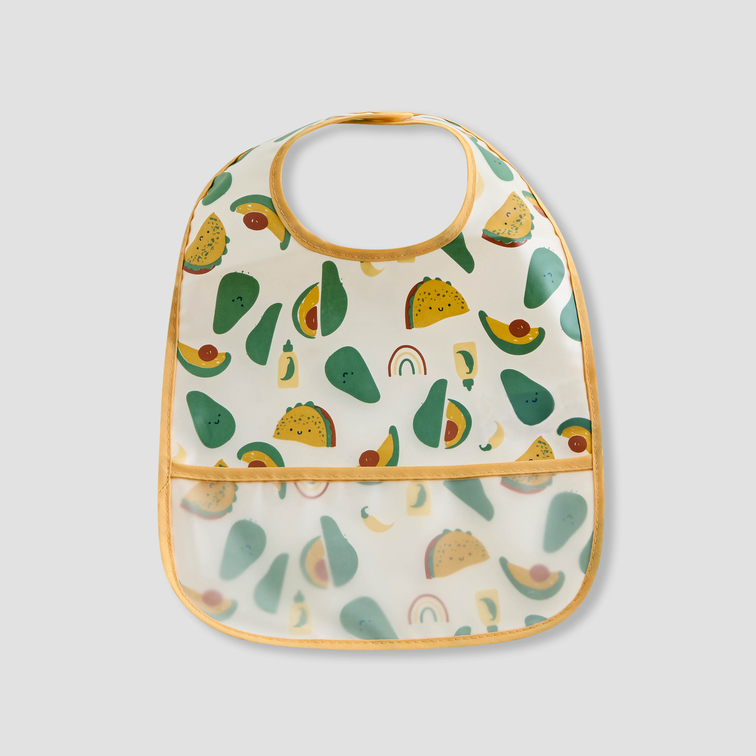 Juniors Printed Bib with Snap Button Closure - Set of 3-baby-feeding-bibs-image-4