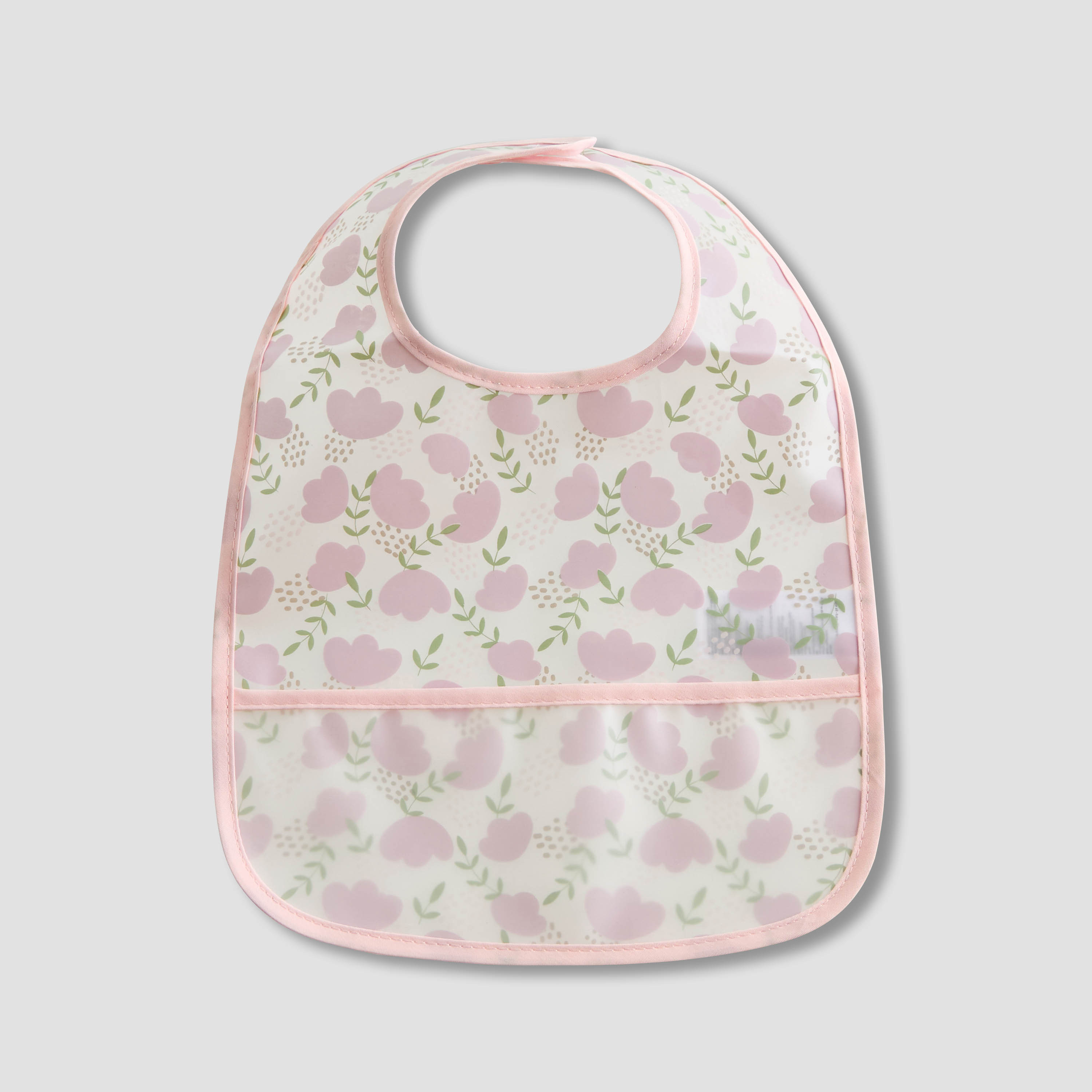 Juniors Floral Print Bib with Snap Button Closure - Set of 3-baby-feeding-bibs-image-2