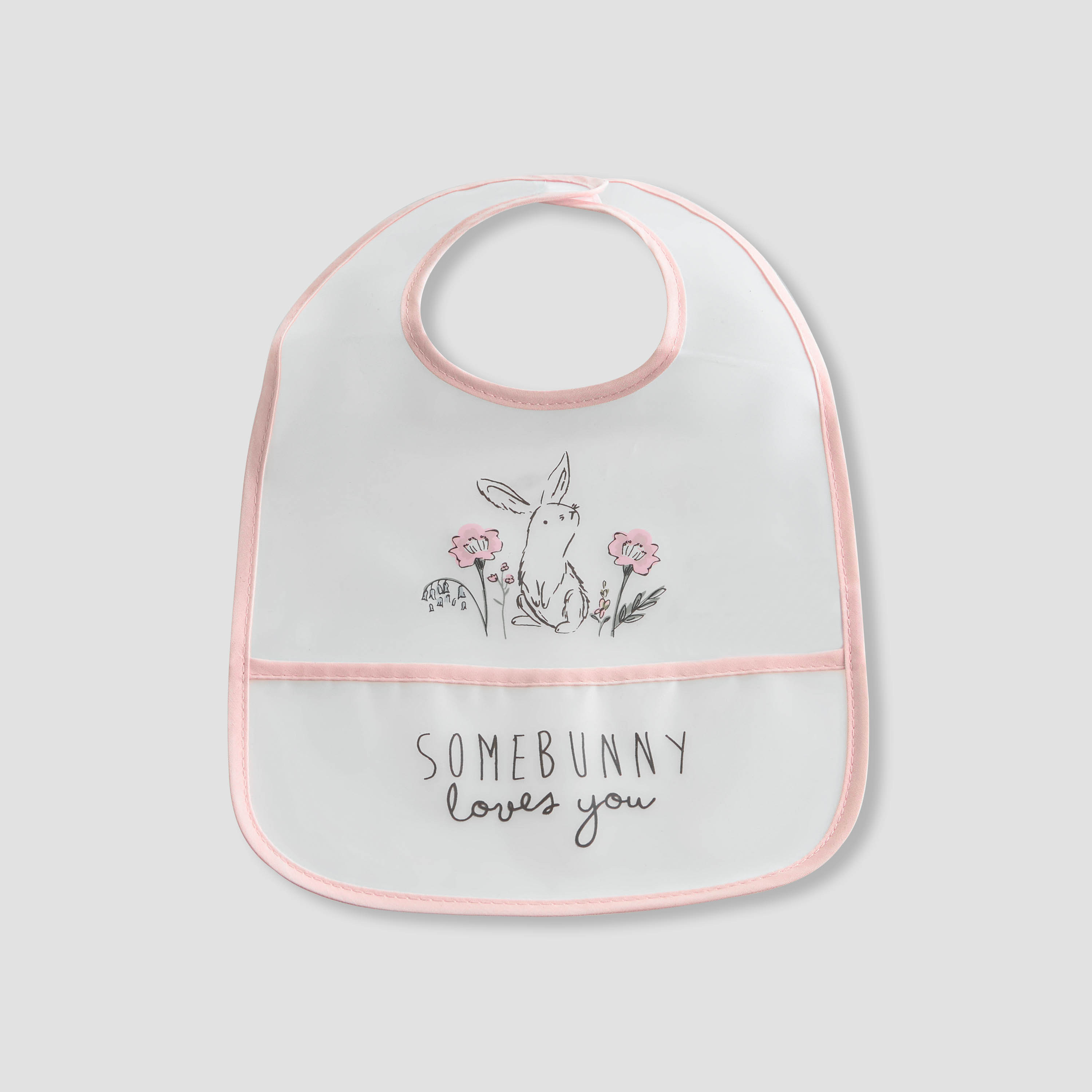 Juniors Floral Print Bib with Snap Button Closure - Set of 3-baby-feeding-bibs-image-4