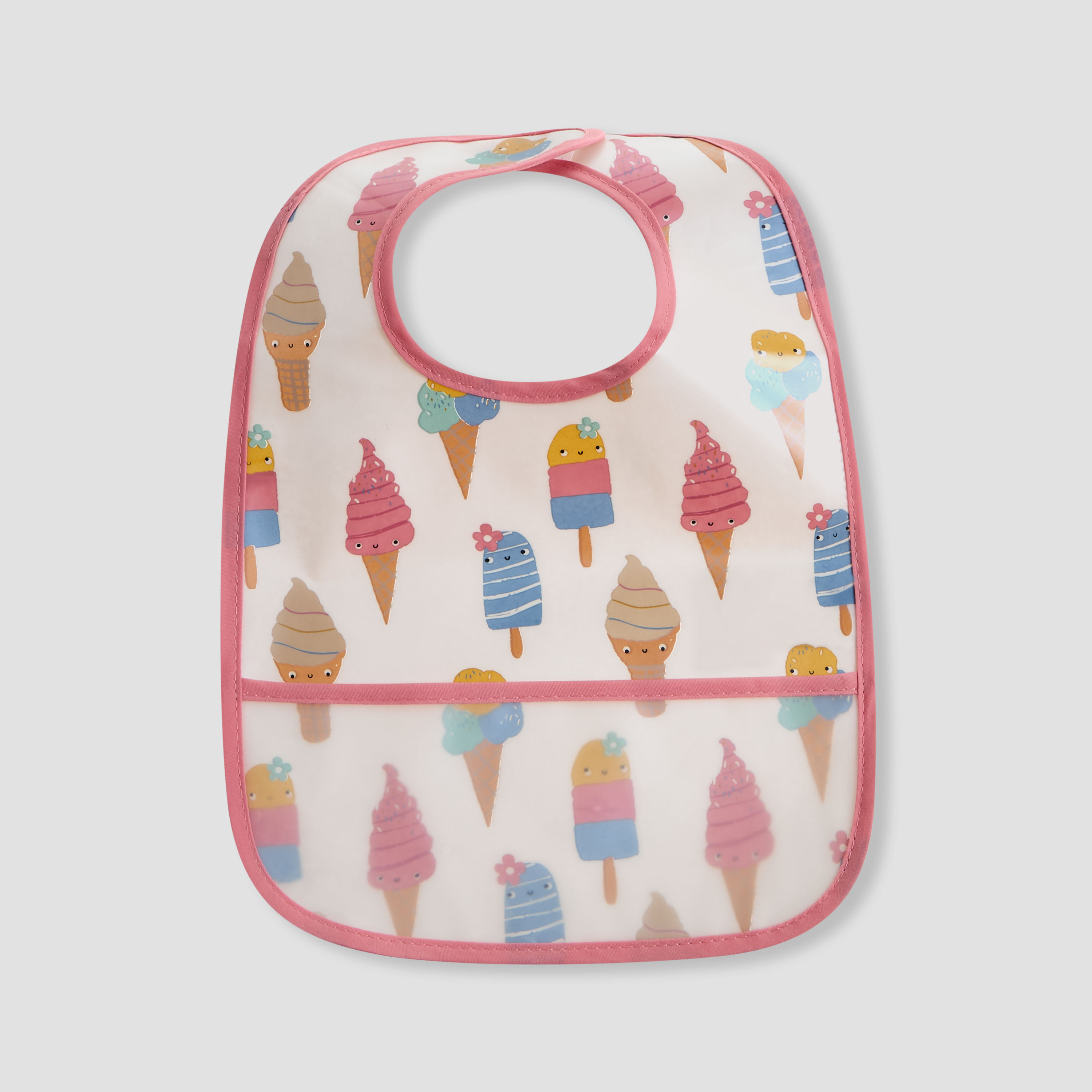 Juniors Printed Bib with Hook and Loop Closure - Set of 3-baby-feeding-bibs-image-2