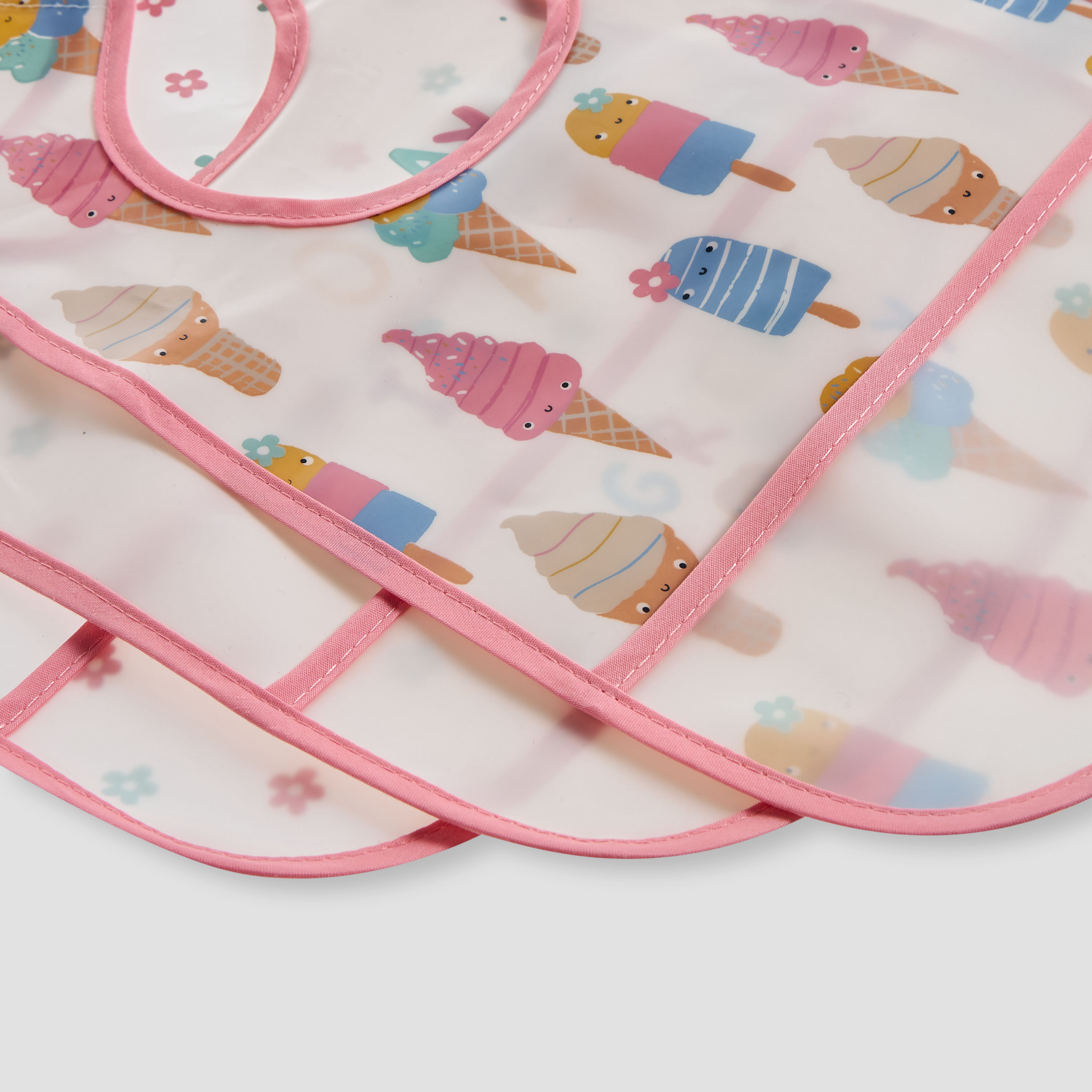 Juniors Printed Bib with Hook and Loop Closure - Set of 3-baby-feeding-bibs-image-6