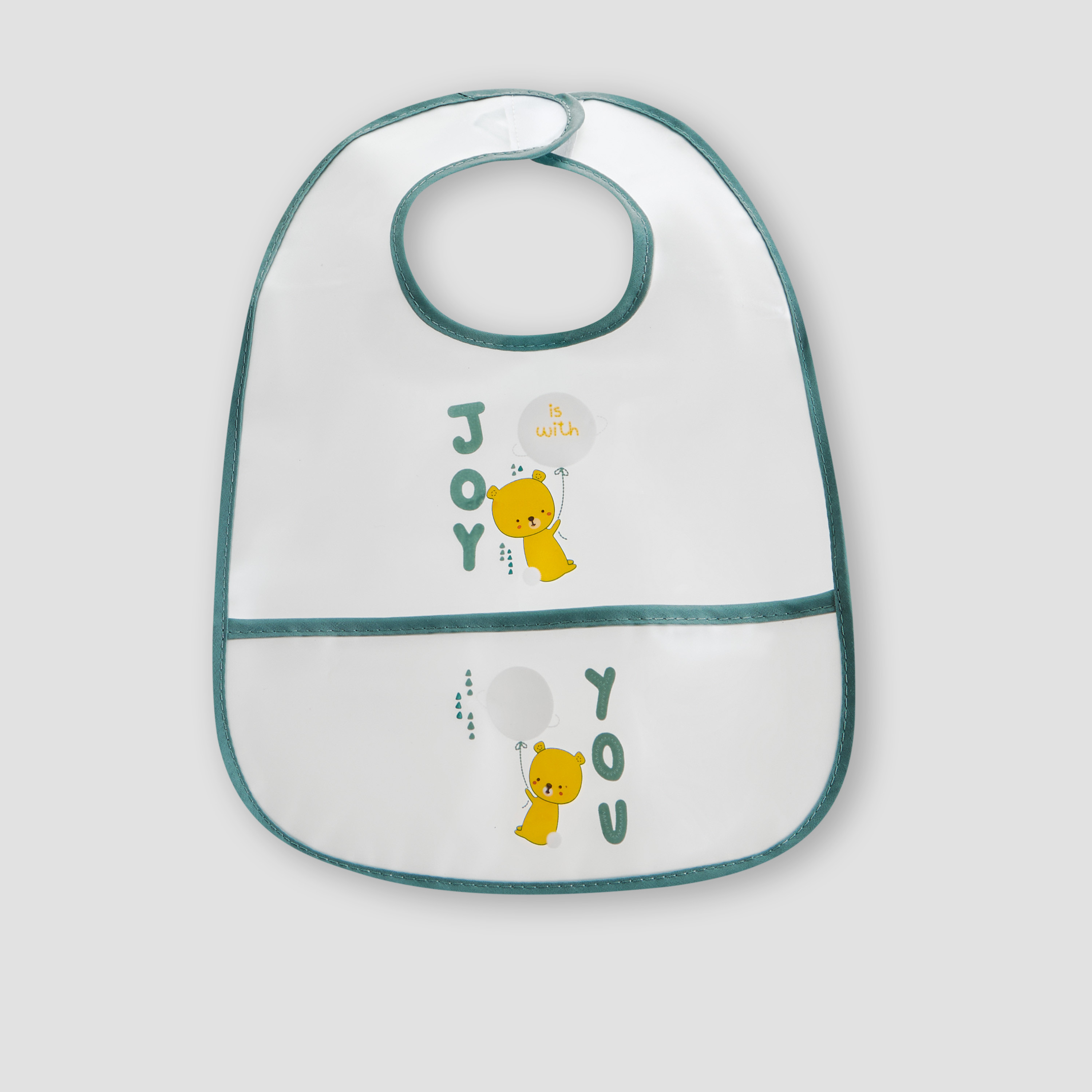Juniors Printed Bib with Hook and Loop Closure - Set of 3-baby-feeding-bibs-image-4