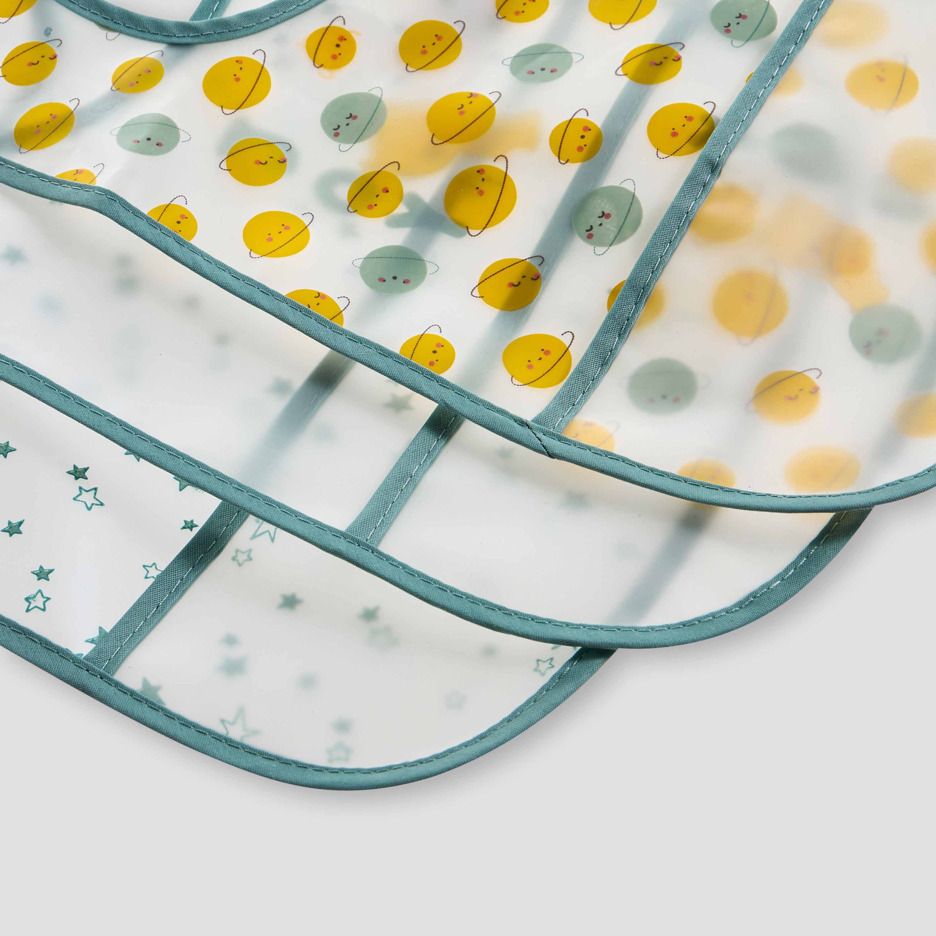 Juniors Printed Bib with Hook and Loop Closure - Set of 3-baby-feeding-bibs-image-7