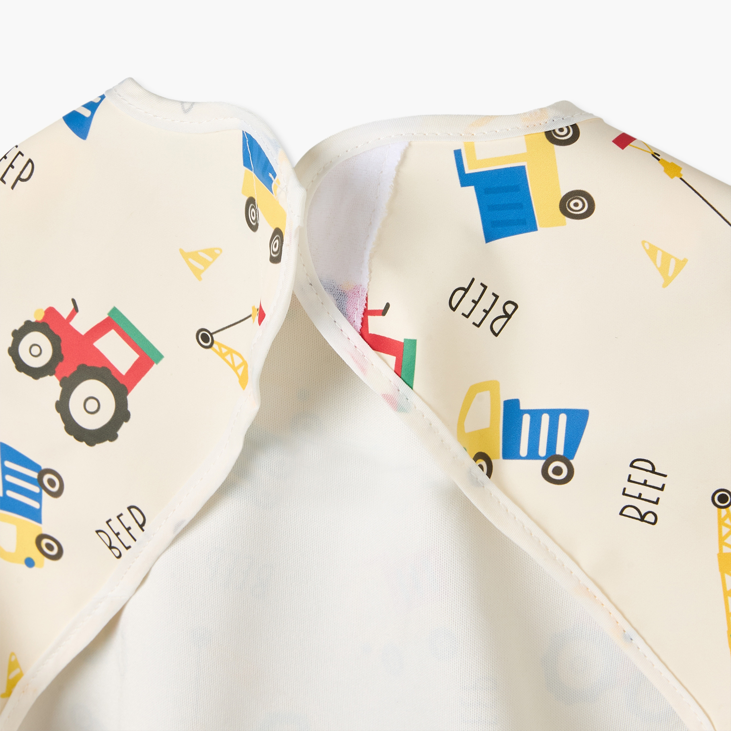 Juniors Baby Bib with Vehicle Print-baby-feeding-bibs-image-6