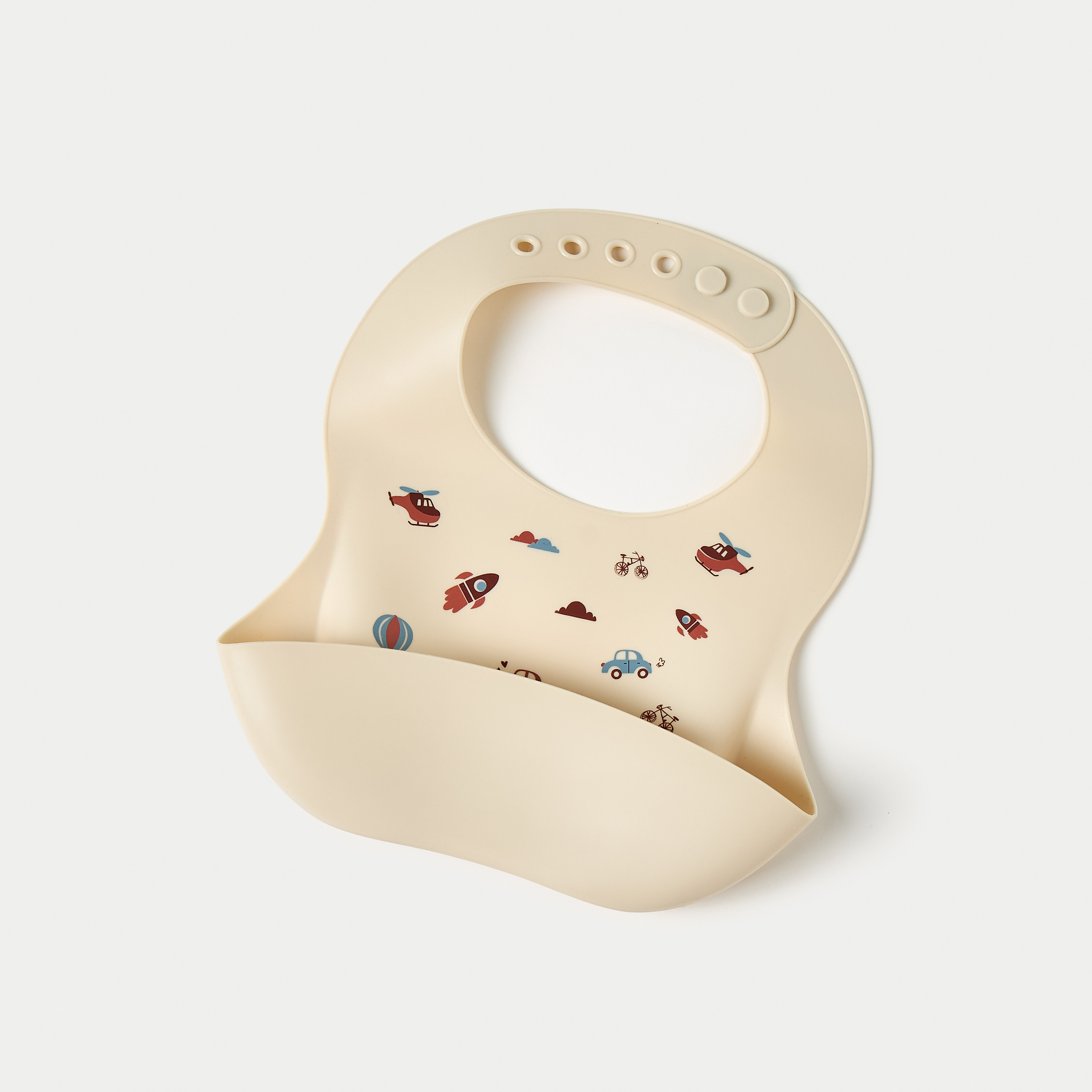 مرايل سيليكون بطبعات من جونيورز - طقم من قطعتين-baby-feeding-bibs-image-3