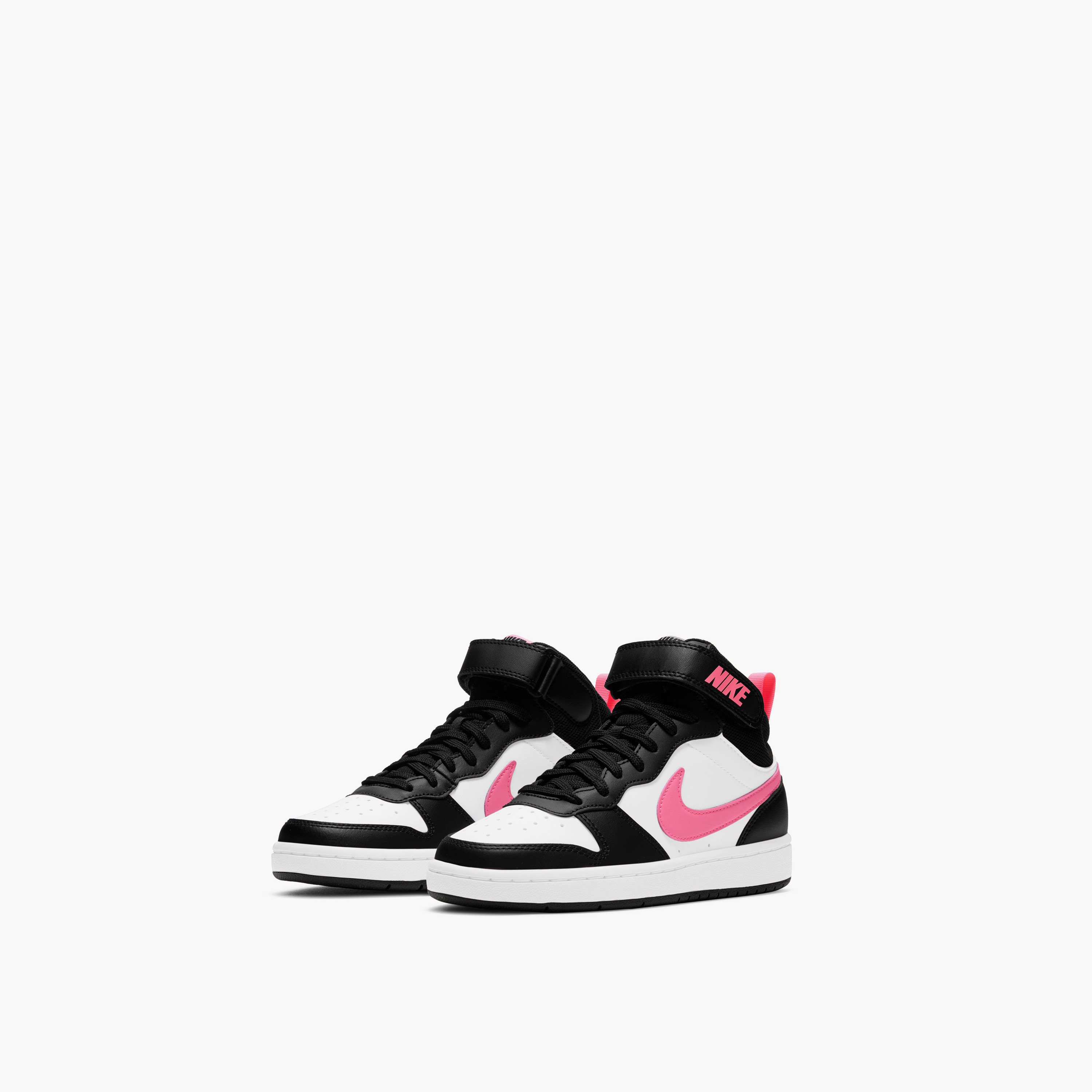 Nike Girls Court Borough Mid 2 Lace-Up Sneakers NKCD7782 | OE-girls-shoes-sneakers-image-3