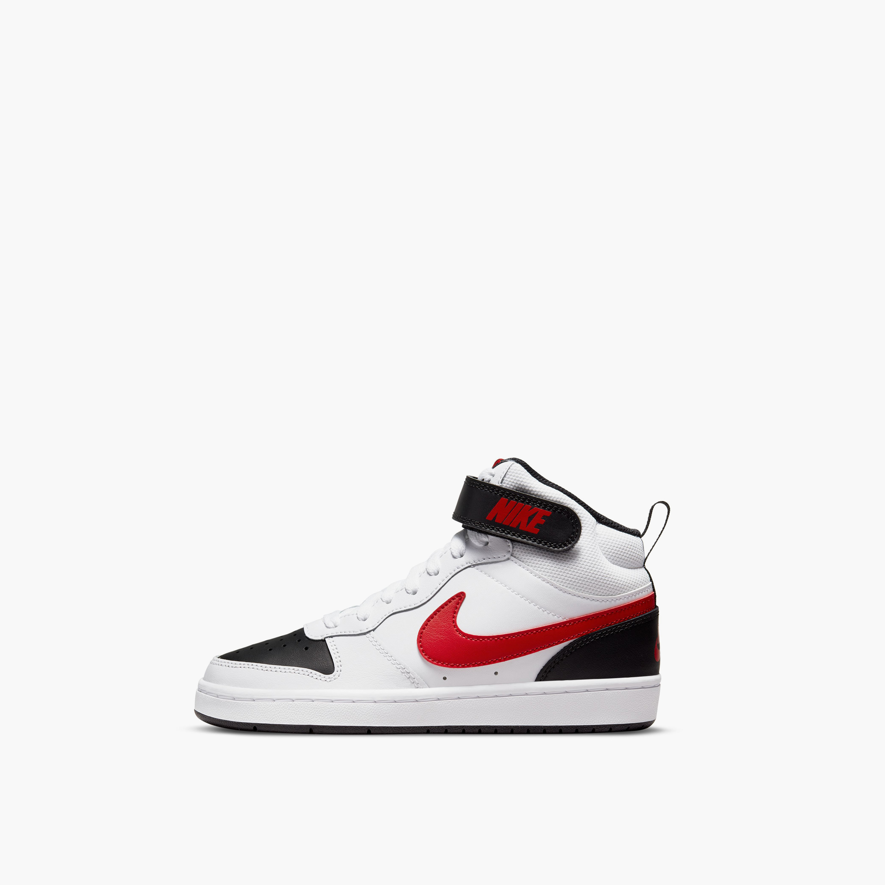 Nike Boys Court Borough Mid 2 Lace-Up Sneakers NKCD7782 | OE-sports-boys-shoes-image-1