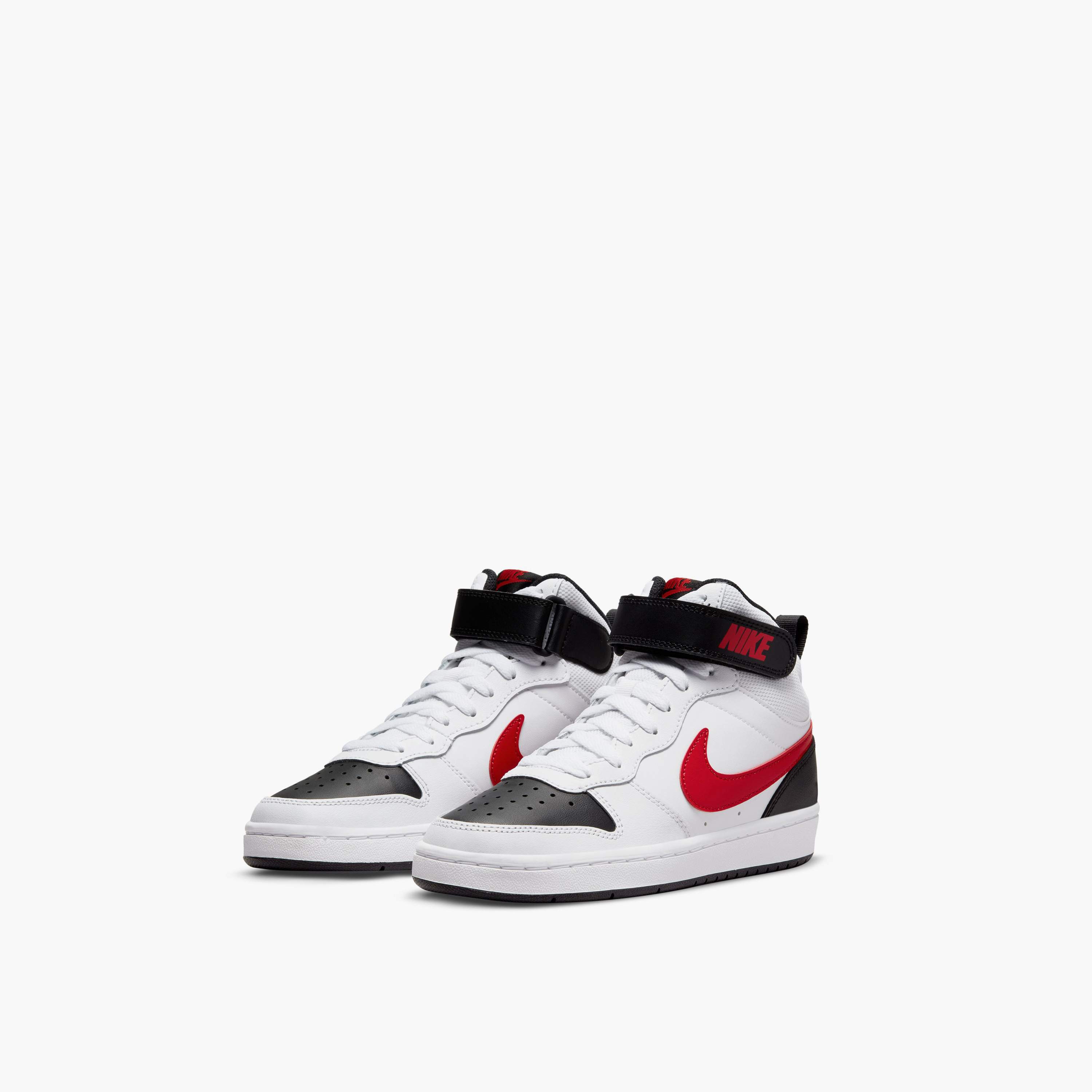 Nike Boys Court Borough Mid 2 Lace-Up Sneakers NKCD7782 | OE-sports-boys-shoes-image-3