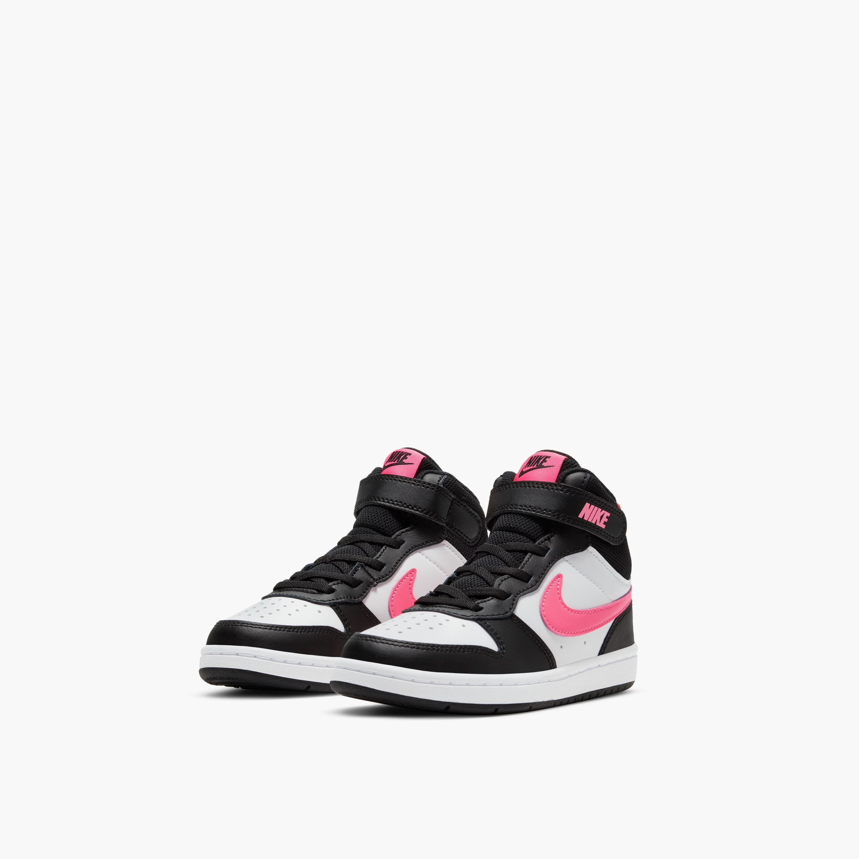 Nike Girls Court Borough Mid 2 Lace-Up Sneakers NKCD7783 | OE-girls-shoes-sneakers-image-3