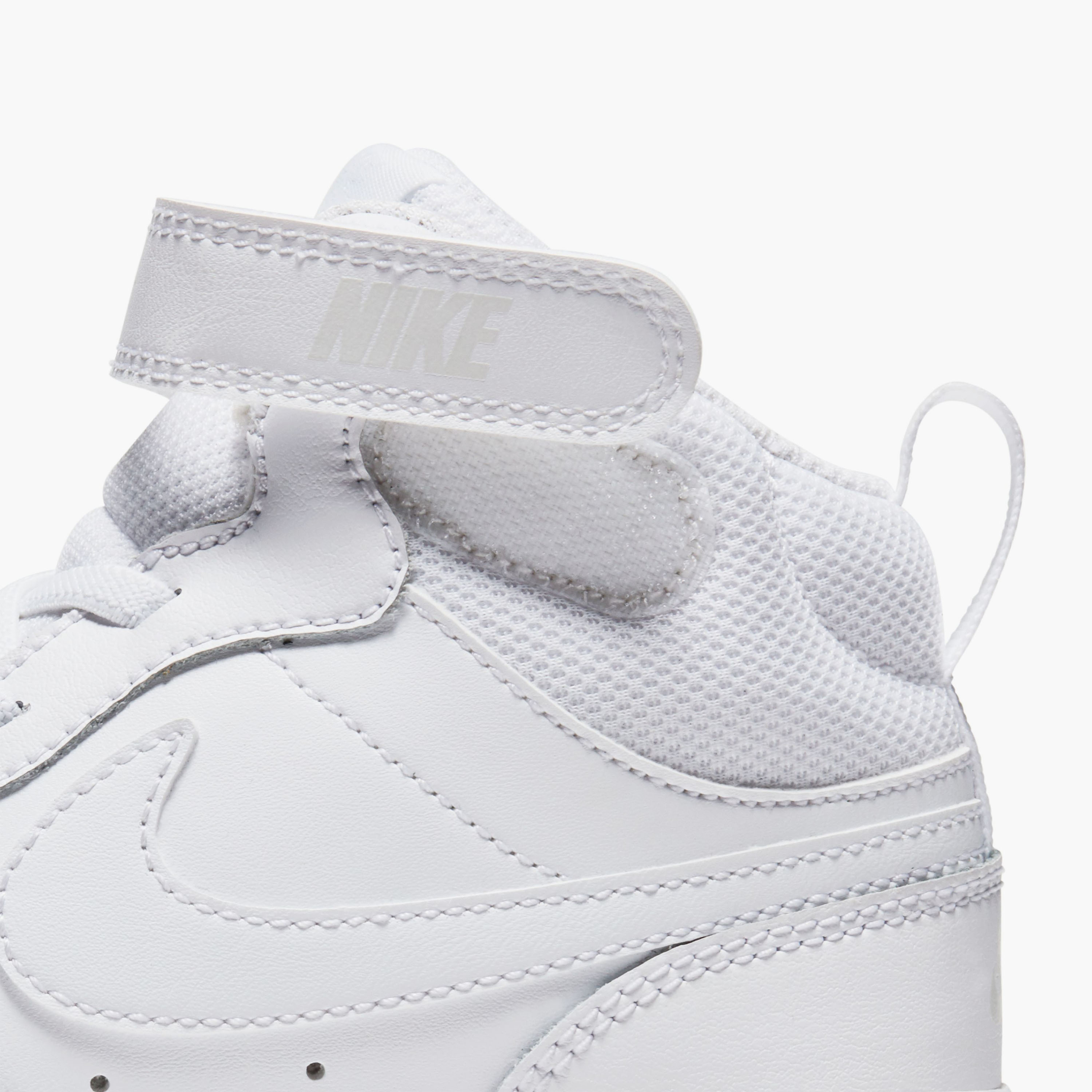 Nike Boys Court Borough Mid 2 Lace-Up Sneakers NKCD7783 | OE-sports-boys-shoes-image-6