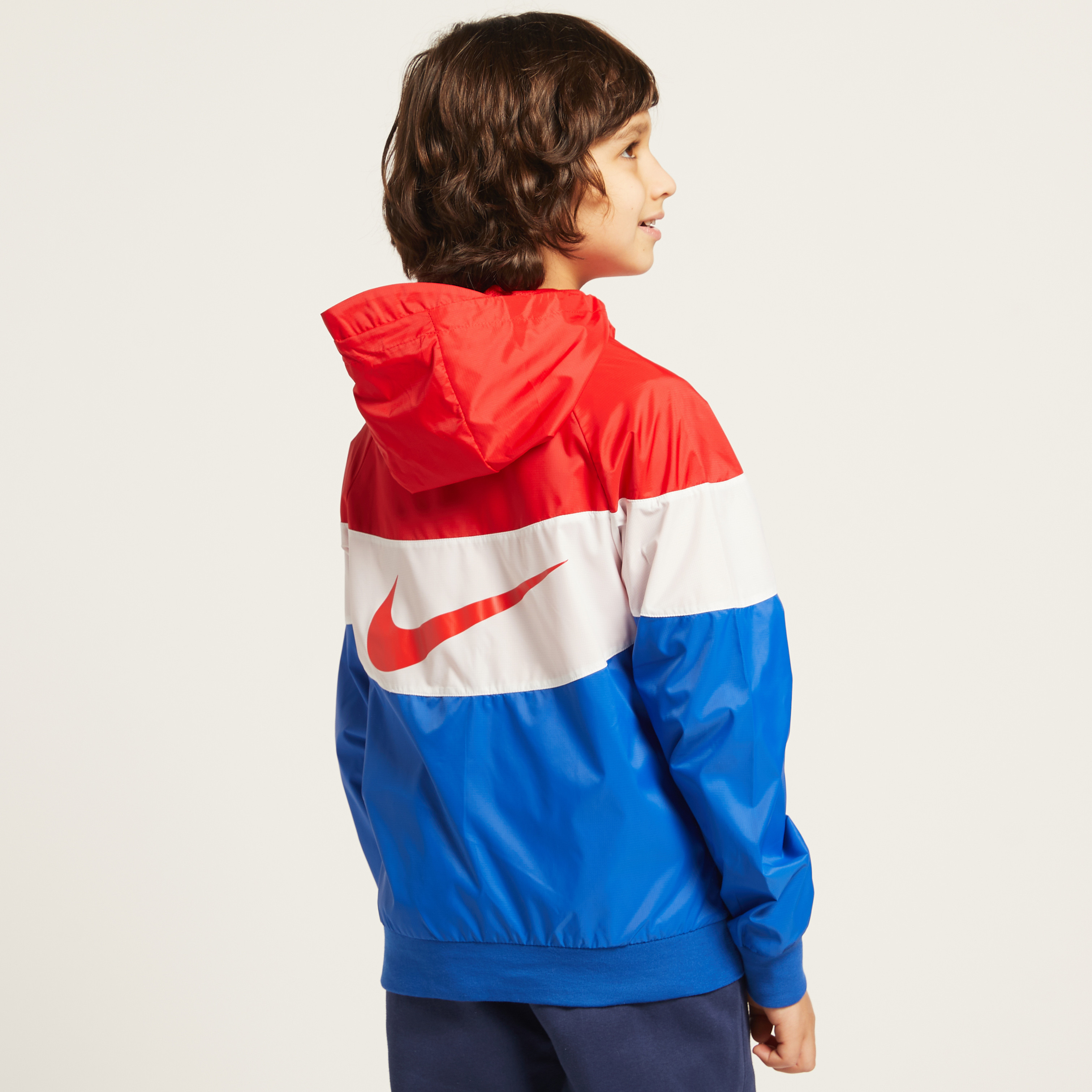 Buy Nike Panelled Jacket with Hood and Pockets Online Babyshop KSA