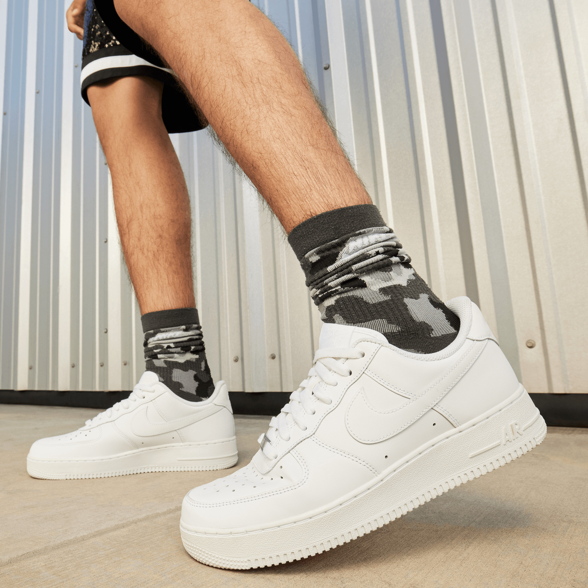 Shop Nike Men's AIR FORCE 1 '07 LE Lace-Up Sneakers - NKCW2288-111 Online |  Centrepoint UAE
