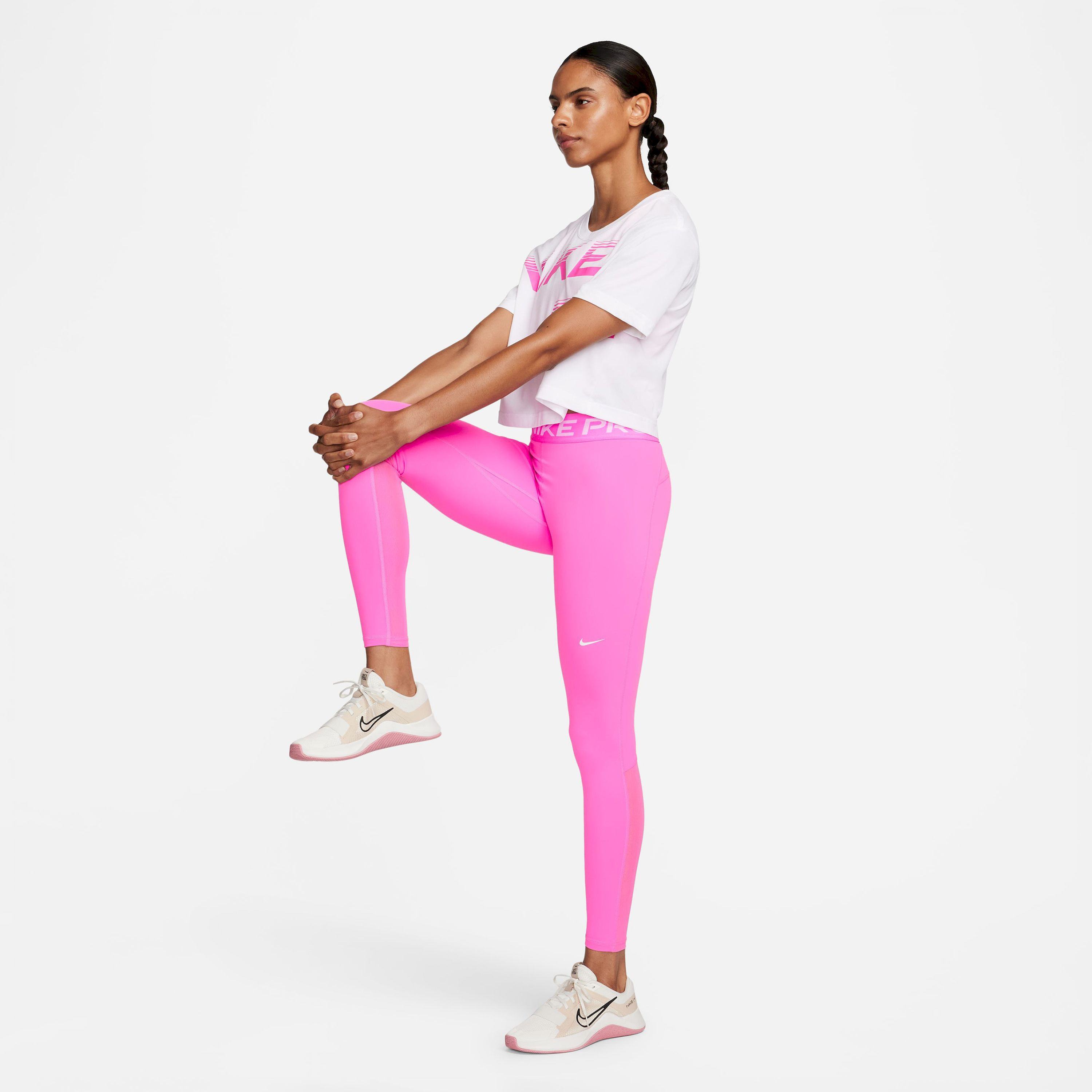 نايكي- بنطال رياضي نسائي برو متوسط ​​الارتفاع بألواح شبكية، NKCZ9779 | OE-women-clothing-bottoms-leggings-image-21
