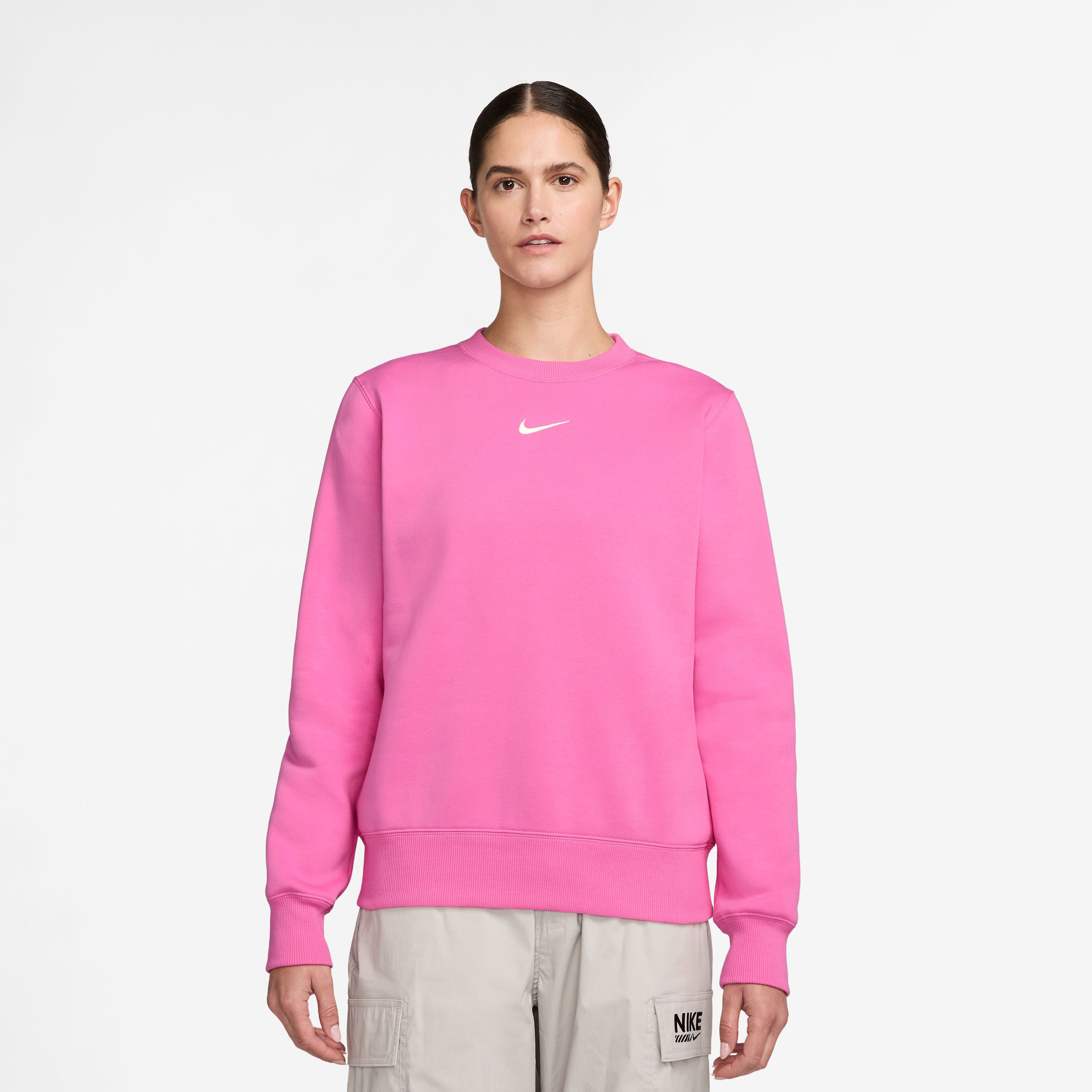 نايكي- سويت شيرت رياضي نسائي من فينيكس فليس بياقة دائرية NKDQ5751 | OE-women-clothing-hoodiesandsweatshirts-sweatshirts-image-1