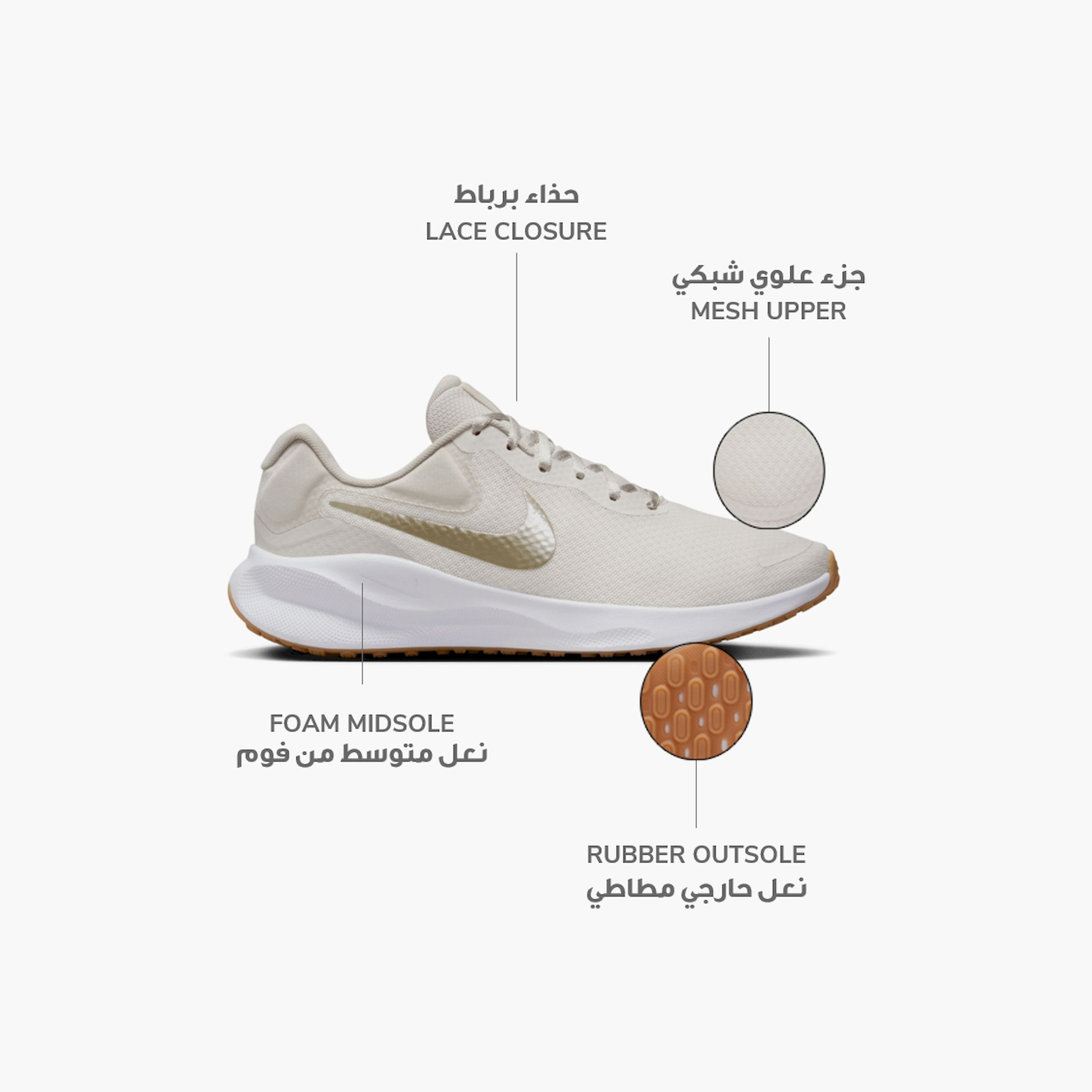 حذاء الجري نايكي ريفولوشن 7 للنساء برباط FB2208 | OE-sports-women-shoes-image-2