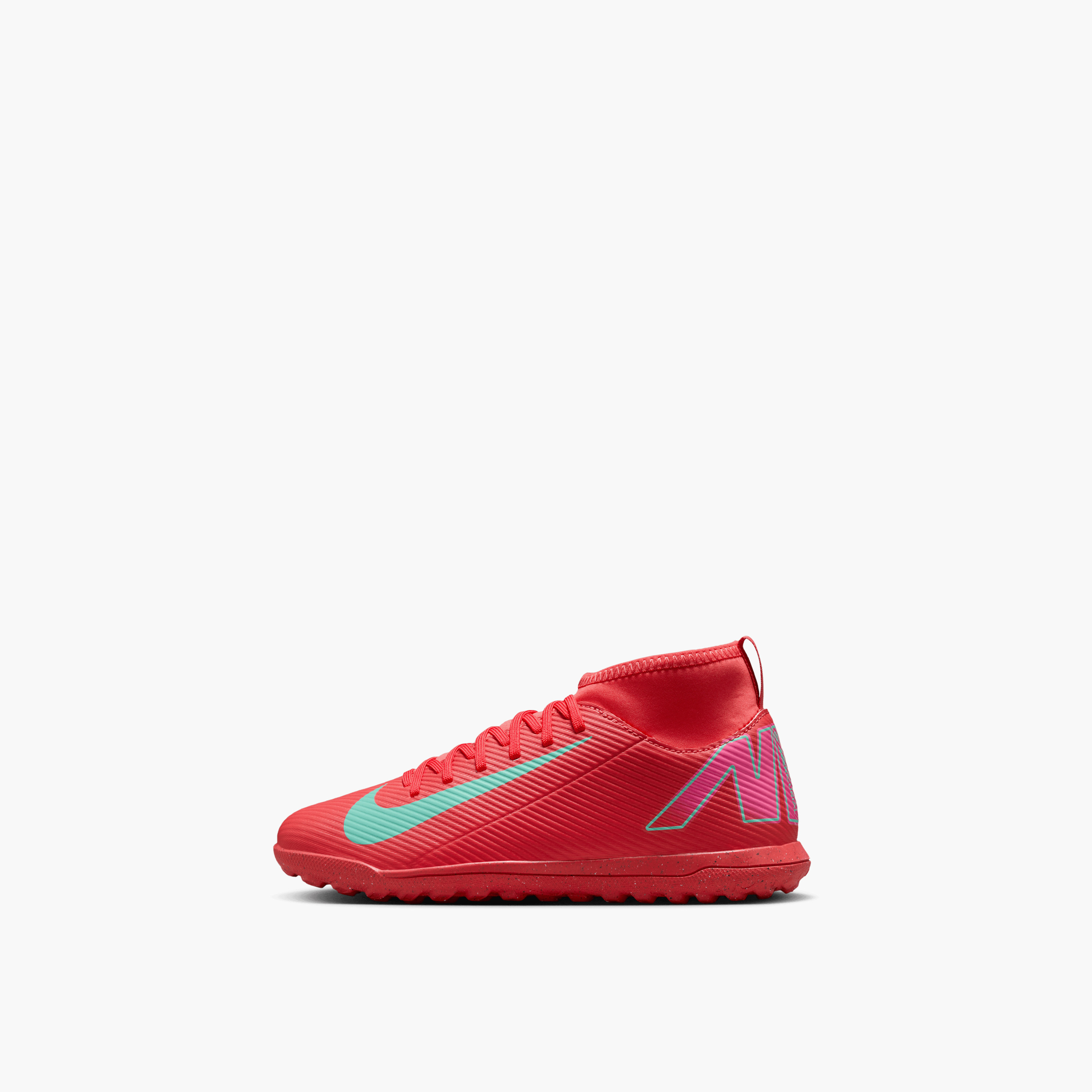 حذاء كرة قدم بنعل مبطّن ورباط جونيور سوبرفلاي 10 كلوب تي إف للأولاد من نايك-sports-boys-shoes-image-1