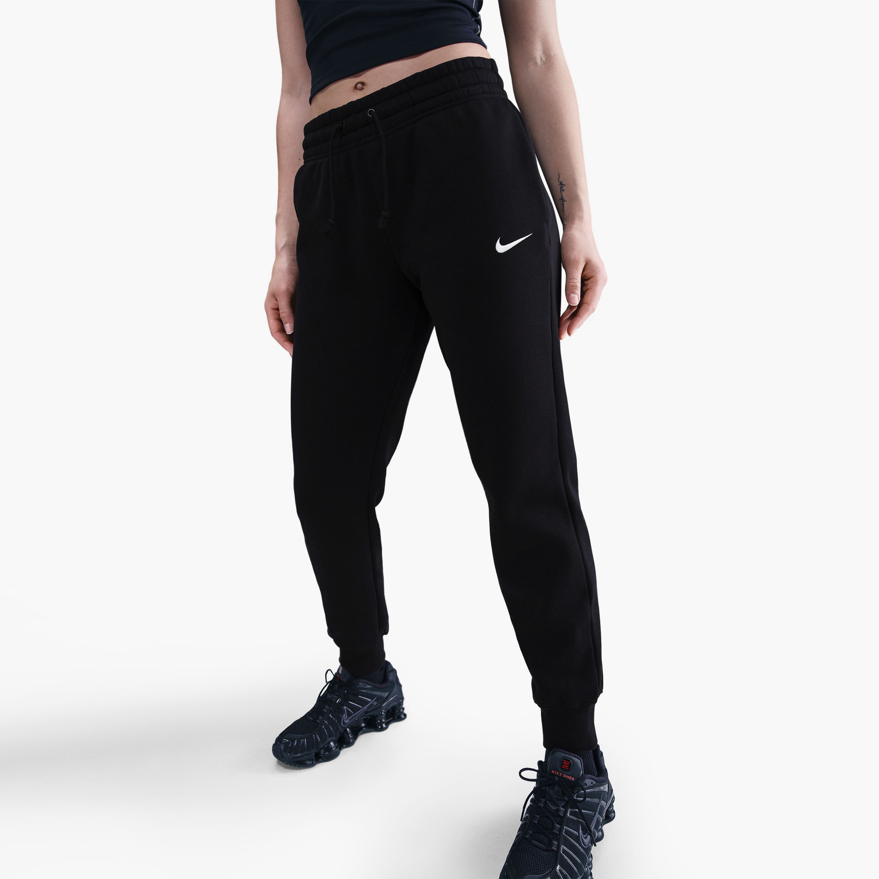 نايكي- بنطال رياضي نسائي من فينيكس فليس بخصر متوسط ​​NKFZ7626 | OE-women-clothing-bottoms-joggers-image-3
