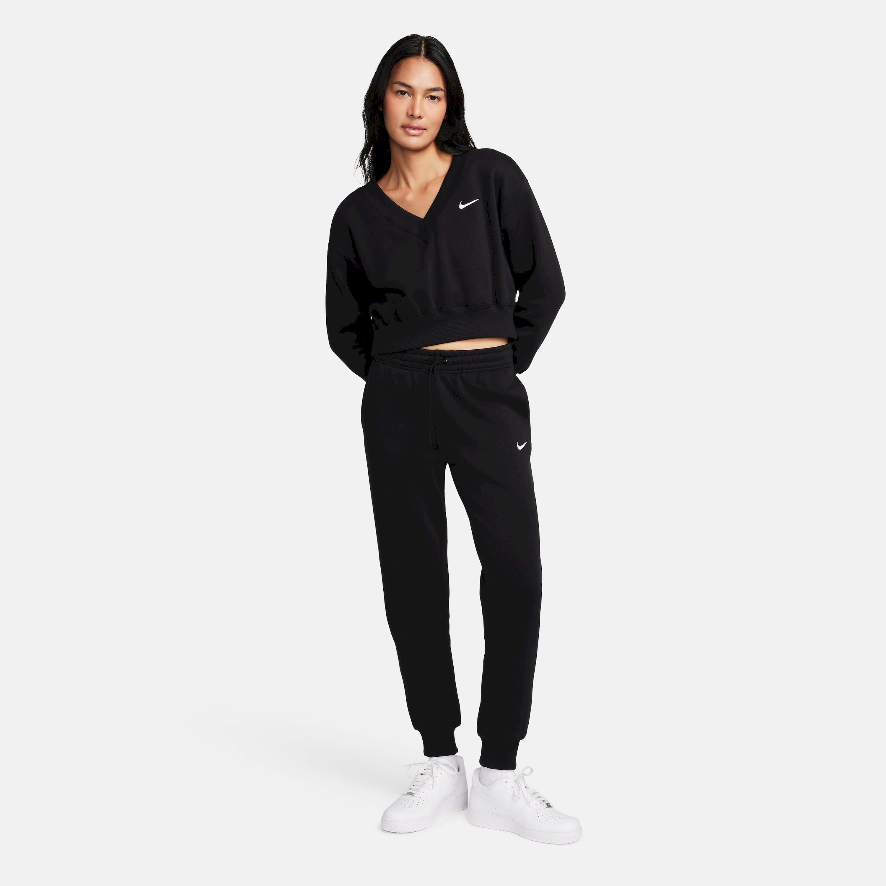 نايكي- بنطال رياضي نسائي من فينيكس فليس بخصر متوسط ​​NKFZ7626 | OE-women-clothing-bottoms-joggers-image-5
