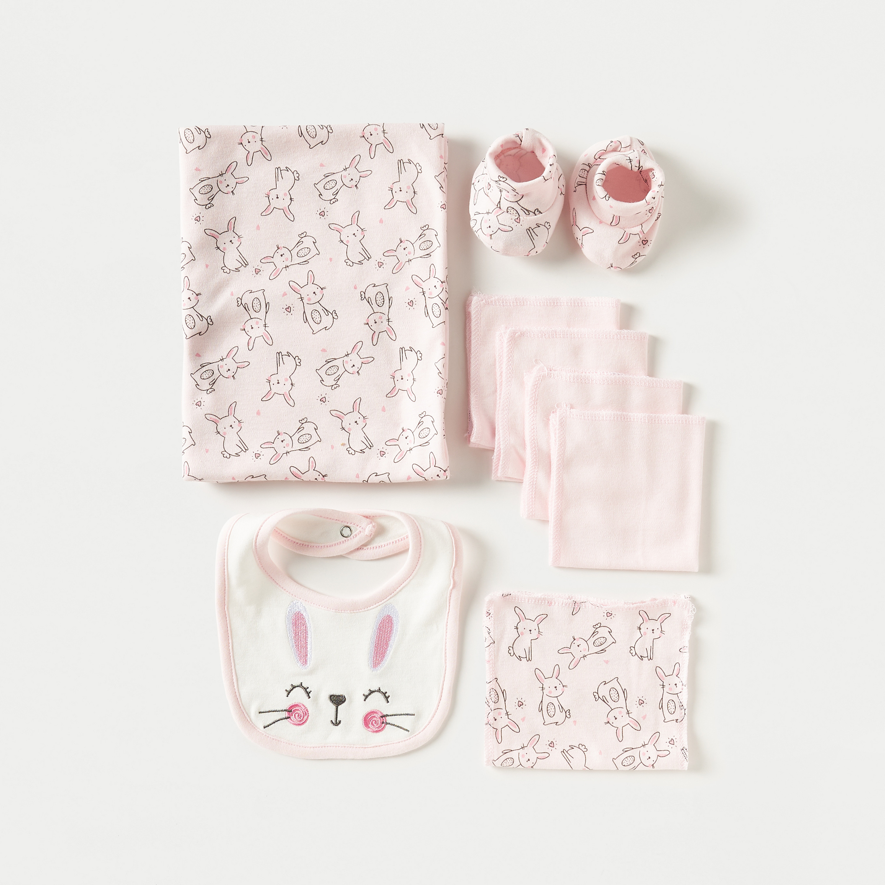 Buy Baby Girls Juniors 12 Piece Bunny Print Clothing Gift Set