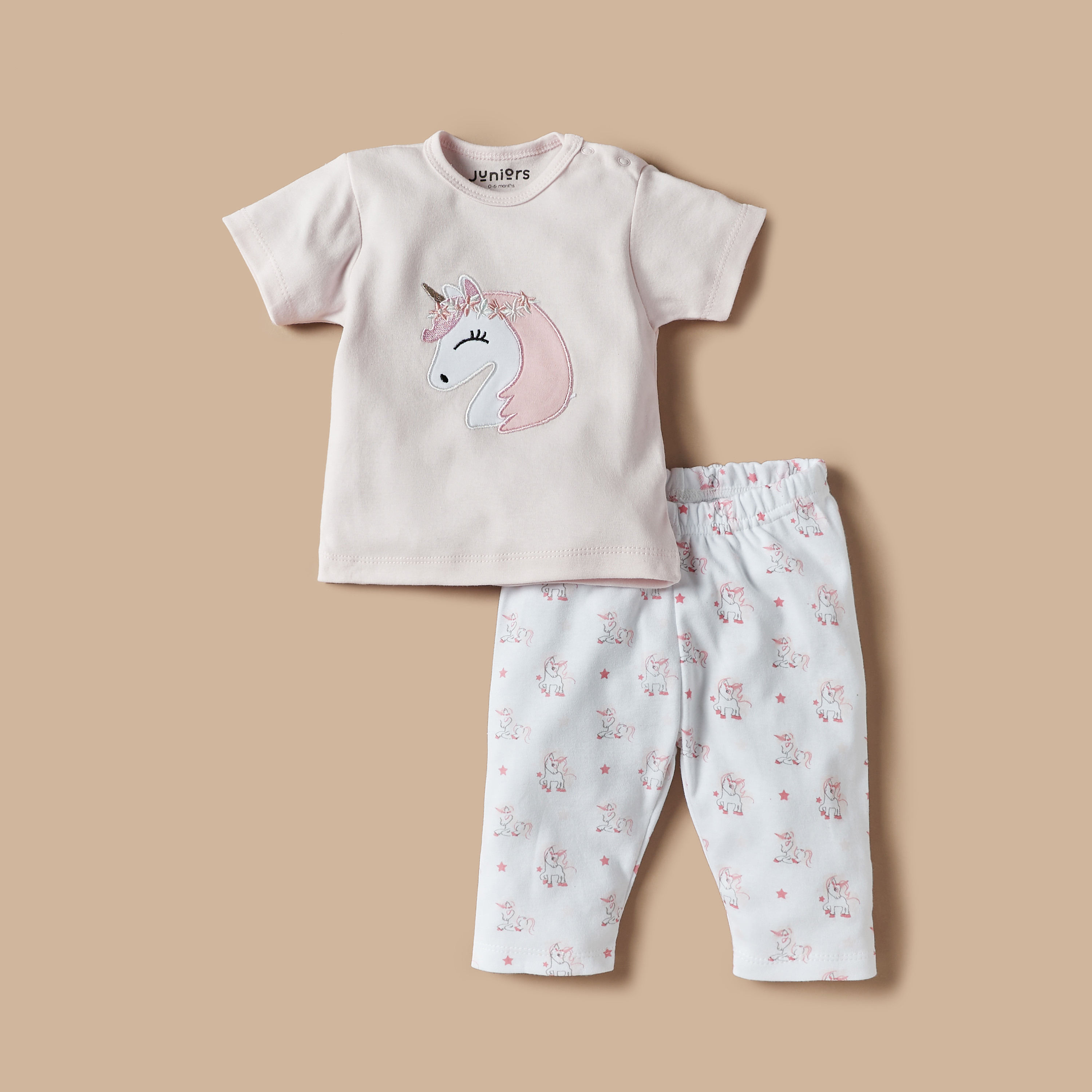 مجموعة ملابس قطنية متنوعة 8 قطع من جونيورز-baby-girls-clothing-setsandcoords-image-3