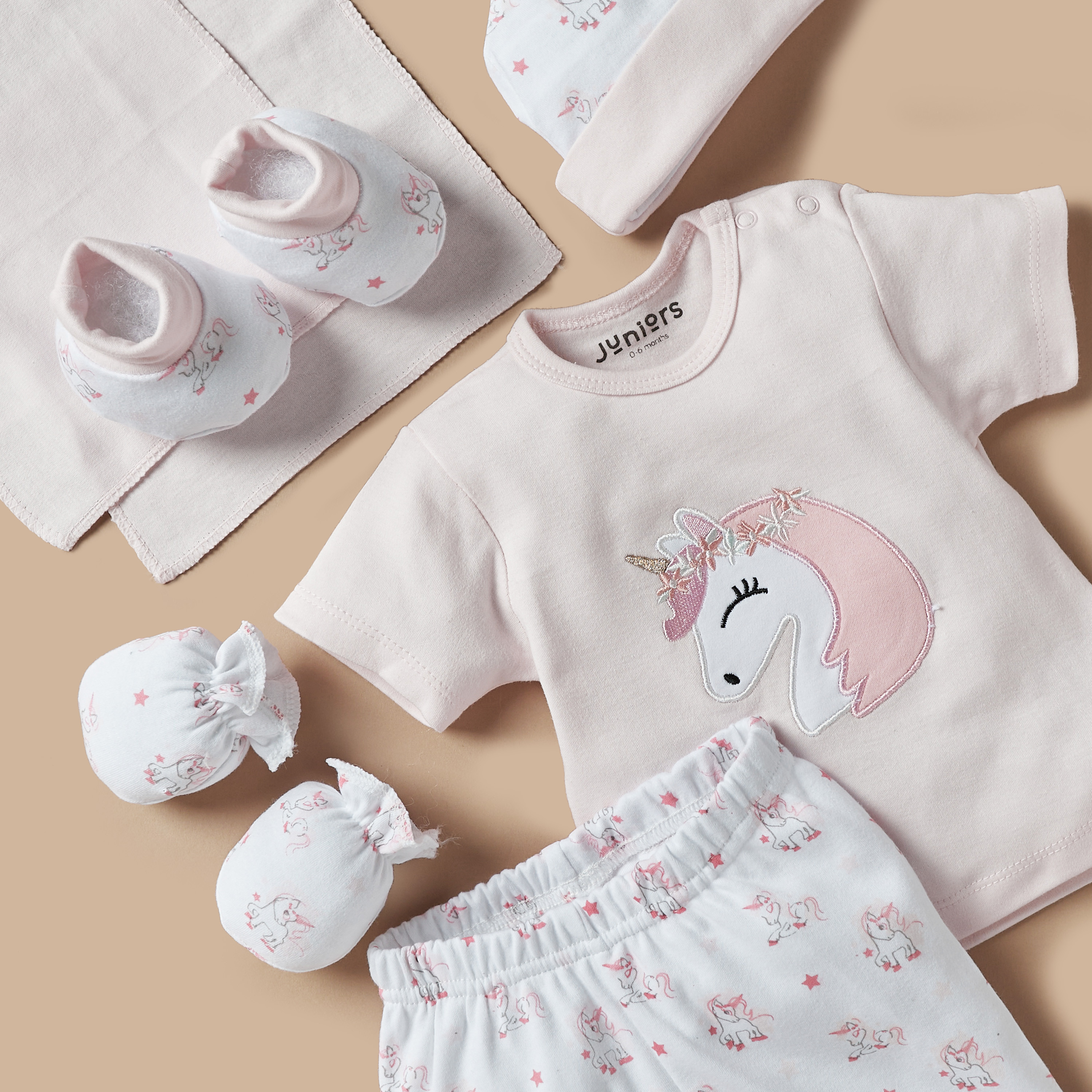 مجموعة ملابس قطنية متنوعة 8 قطع من جونيورز-baby-girls-clothing-setsandcoords-image-6