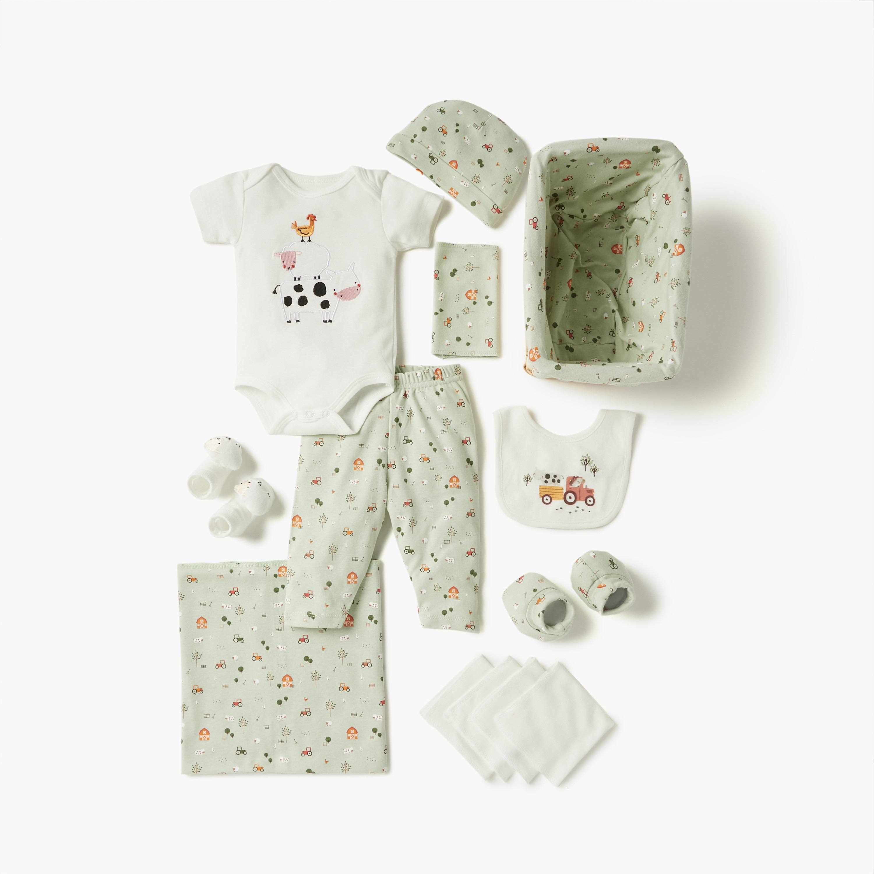 طقم هدايا ملابس بطبعات فيل 12 قطع من جونيورز-baby-boys-clothing-setsandcoords-image-2